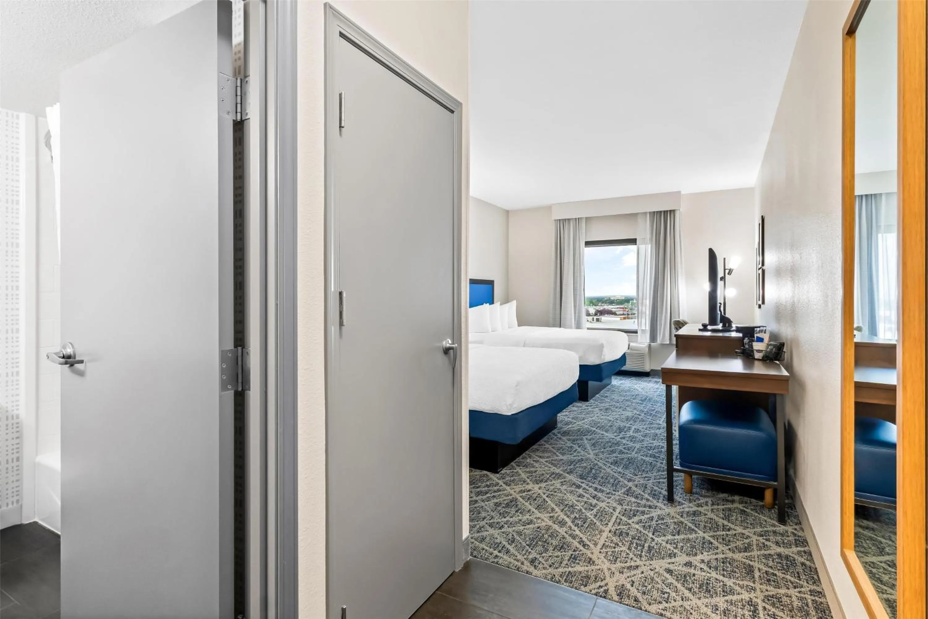 Bed in Hampton Inn Laramie