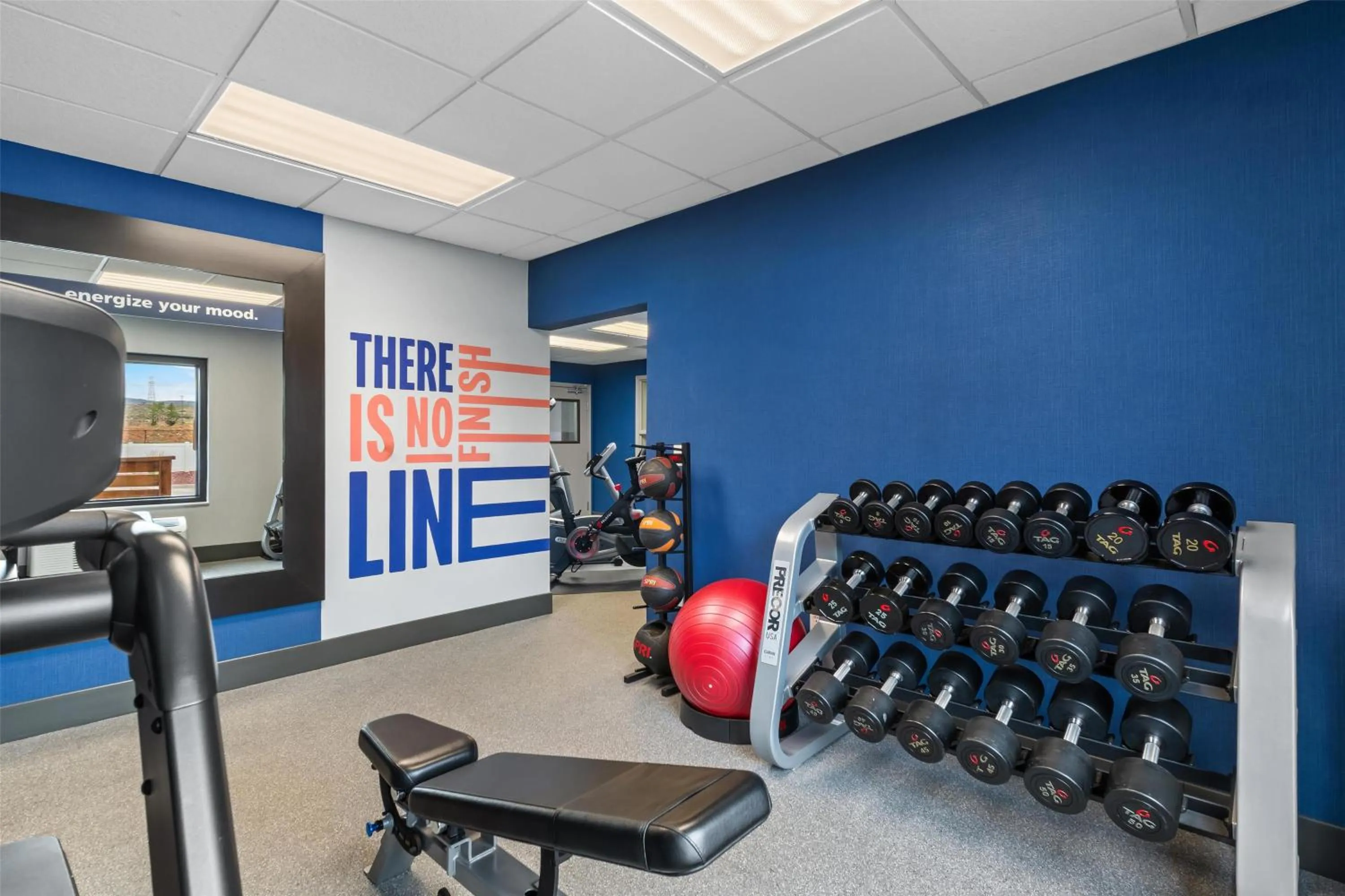 Fitness centre/facilities in Hampton Inn Laramie
