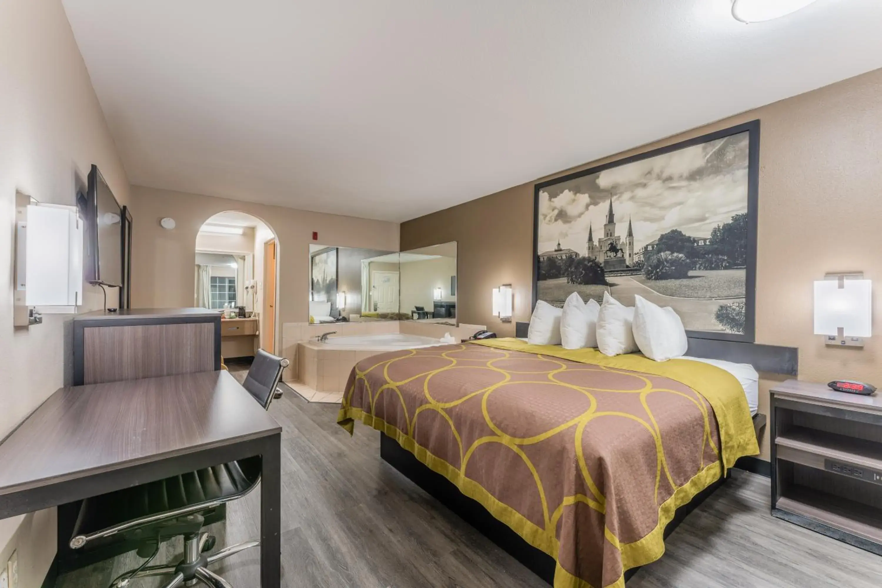 King Suite with Jetted Tub - Non-Smoking in Super 8 by Wyndham Lake Charles Northeast King Suite with Jetted Tub - Non-Smoking in Super 8 by Wyndham Lake Charles Northeast