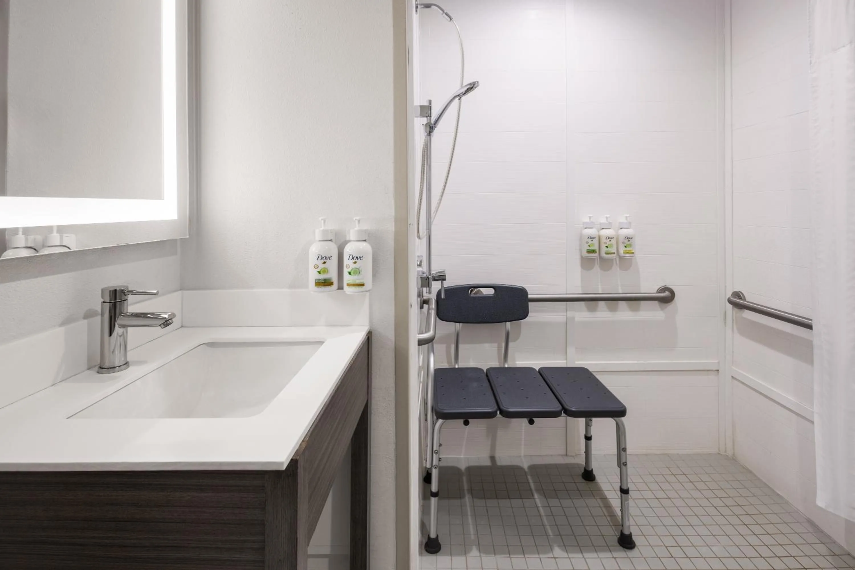 Shower in Ramada by Wyndham York Harrisburg Hershey