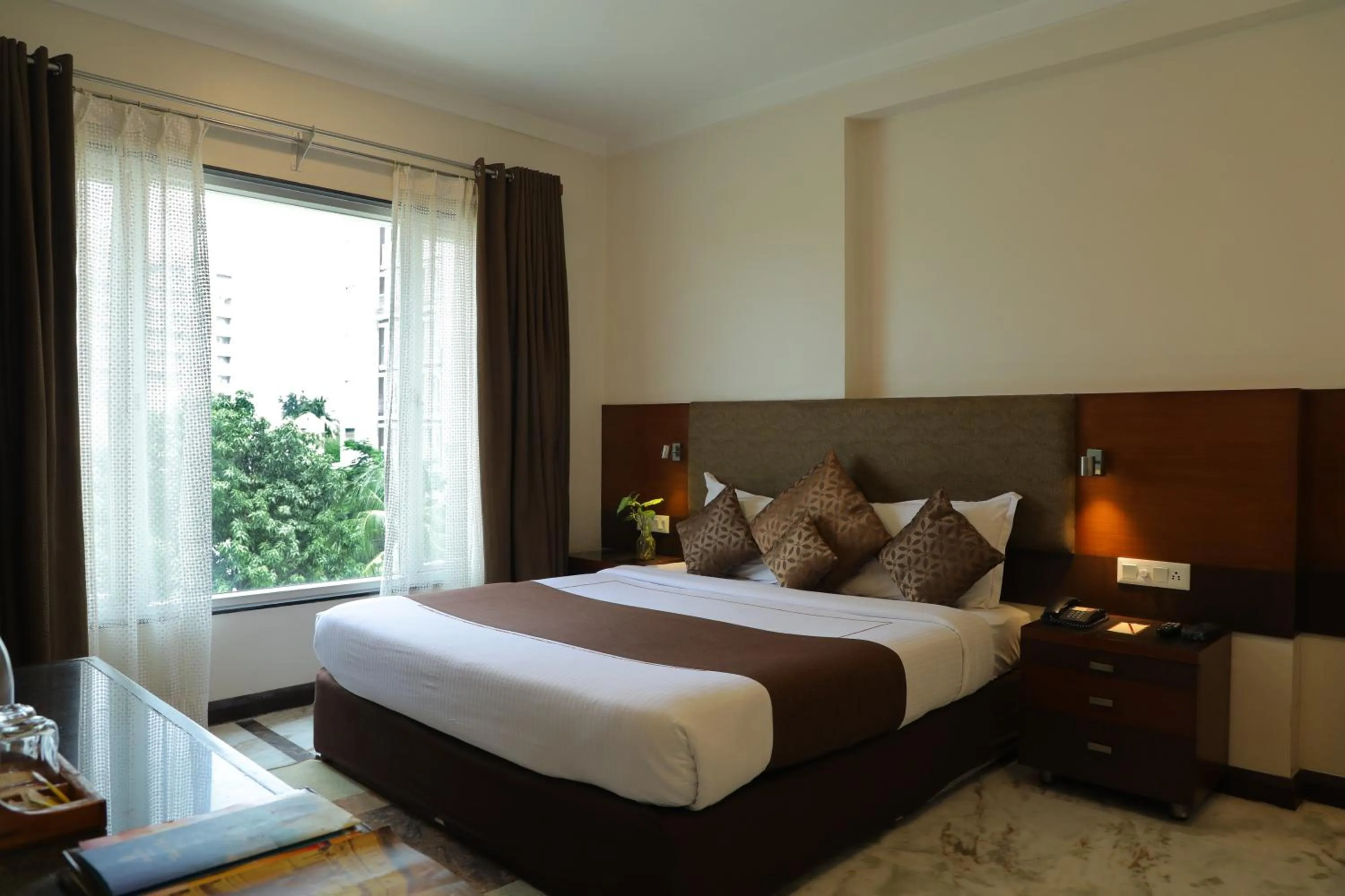 View (from property/room), Bed in Amantra Comfort Hotel