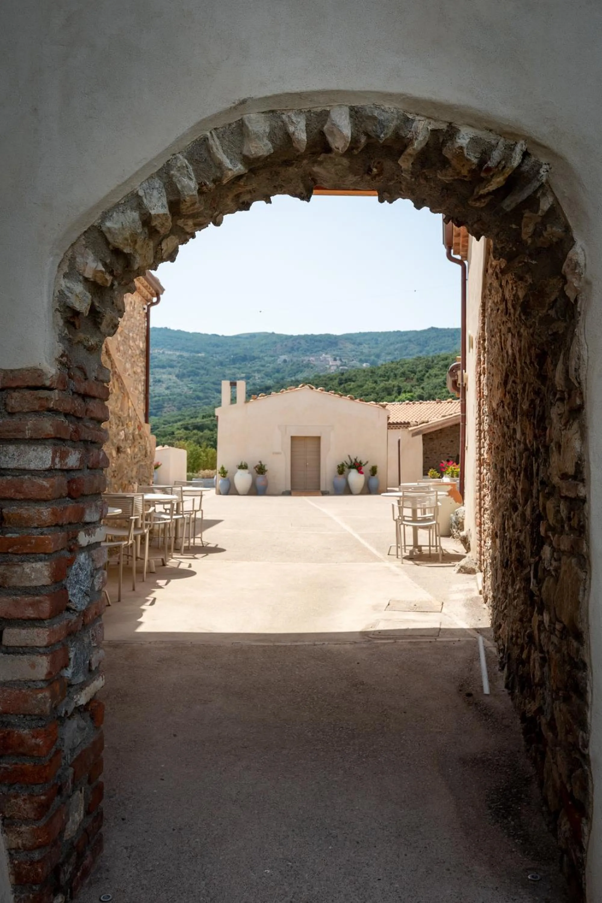 Patio in Borgo d'Orlando - Small Country Hotel