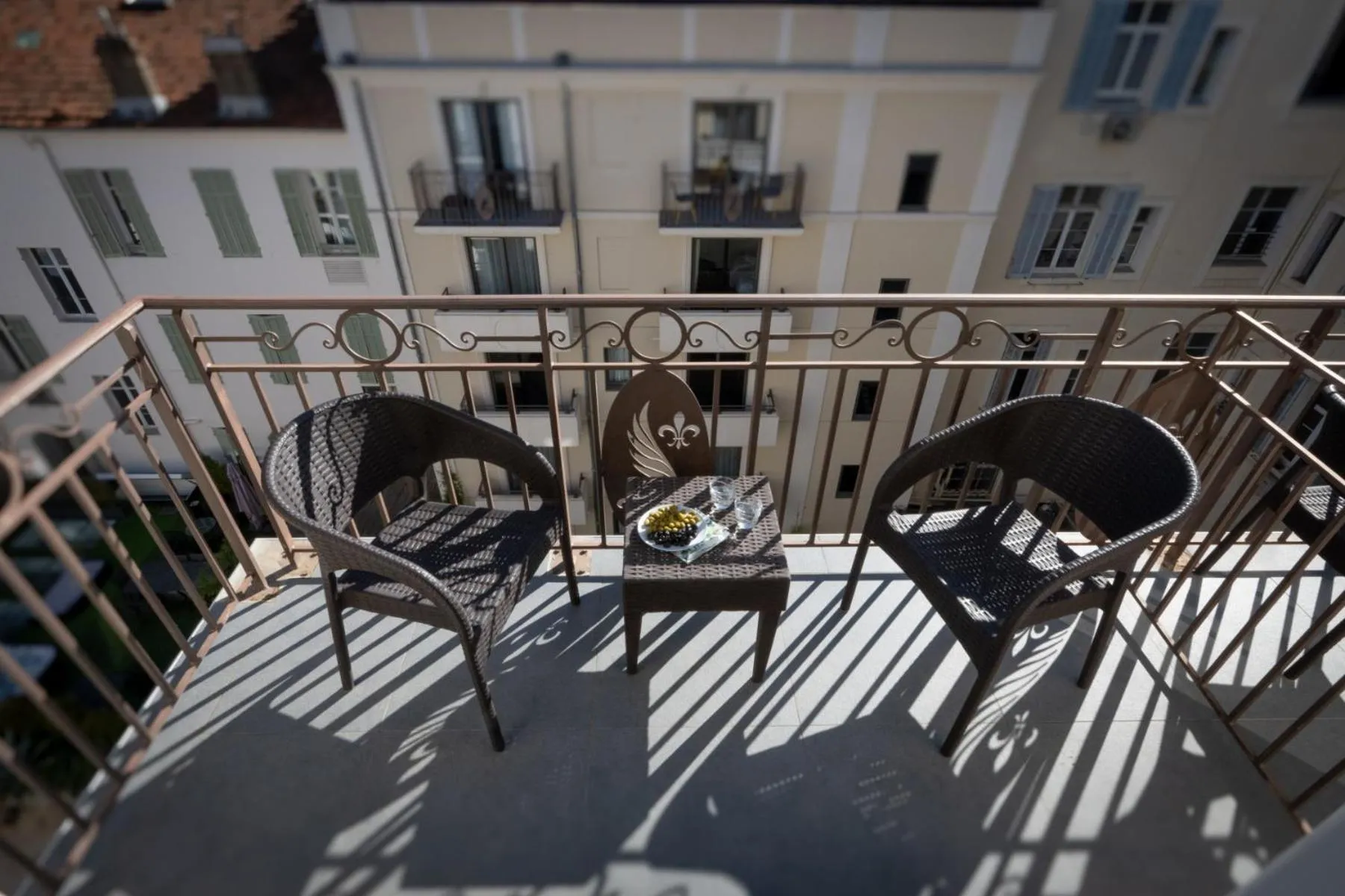 Balcony/Terrace in Nemea Appart Hotel Cannes Palais