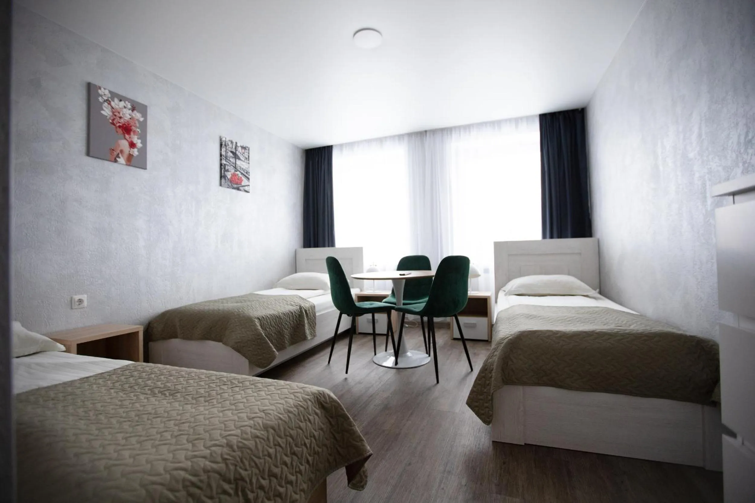 Bed in Dzūkija Hotel