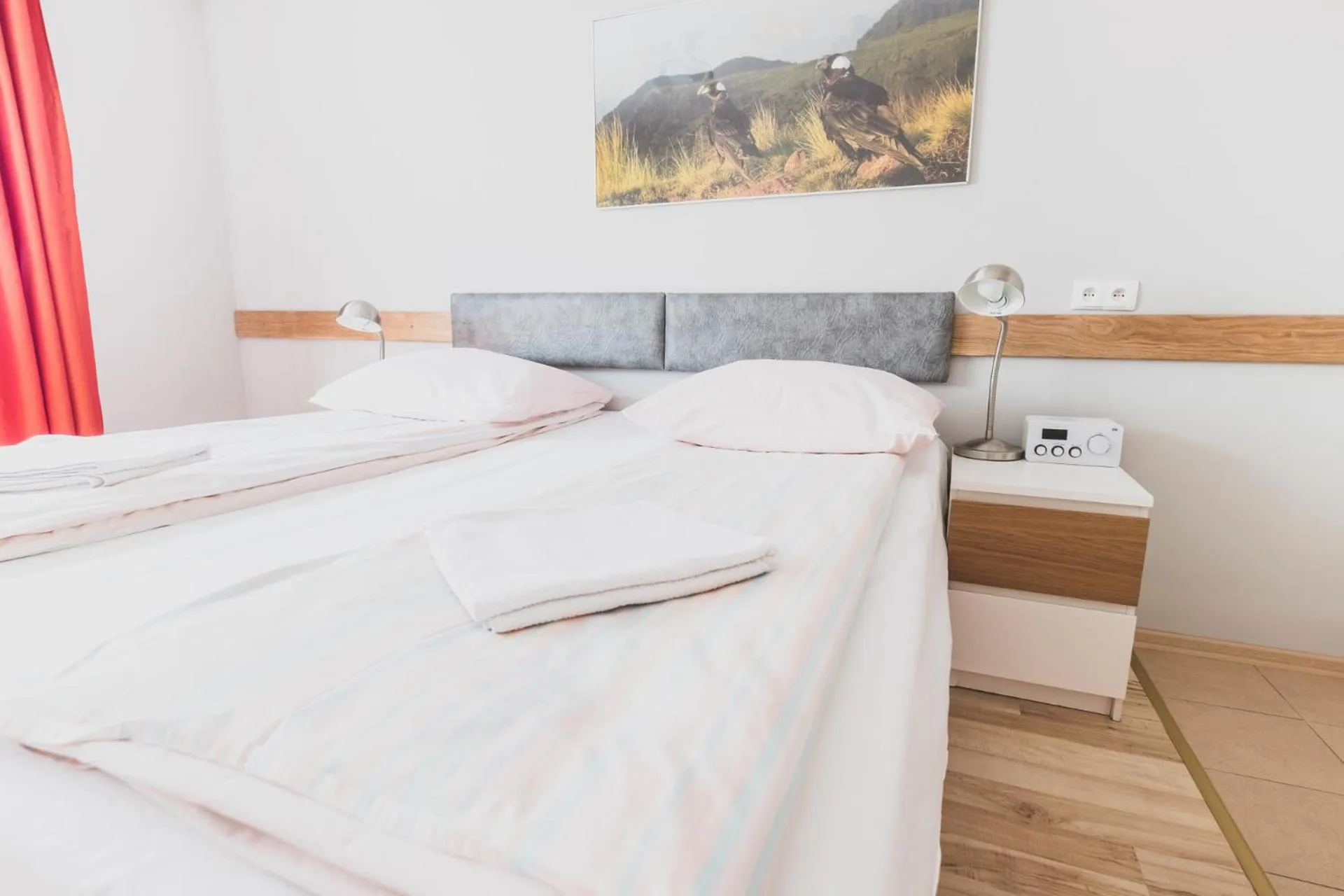 Bed in Cybulskiego Guest Rooms