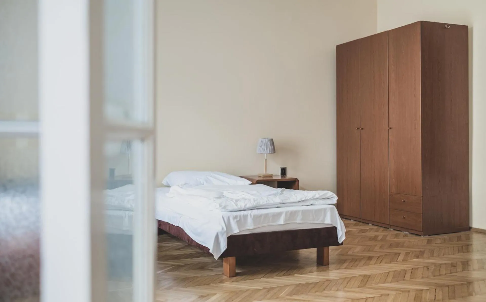 Bed in Cybulskiego Guest Rooms