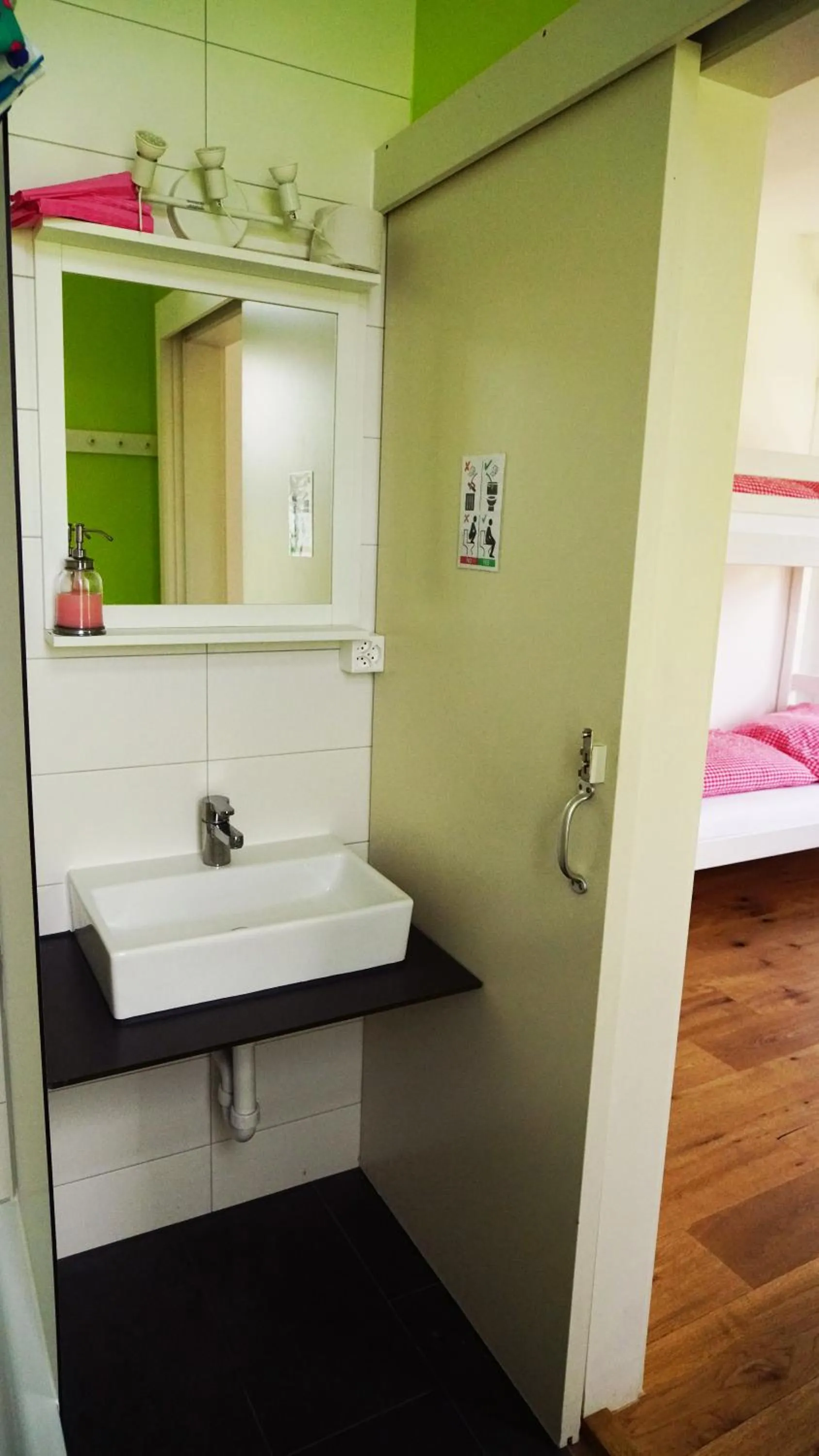 Bathroom, Bed in Adventure Hostel Interlaken