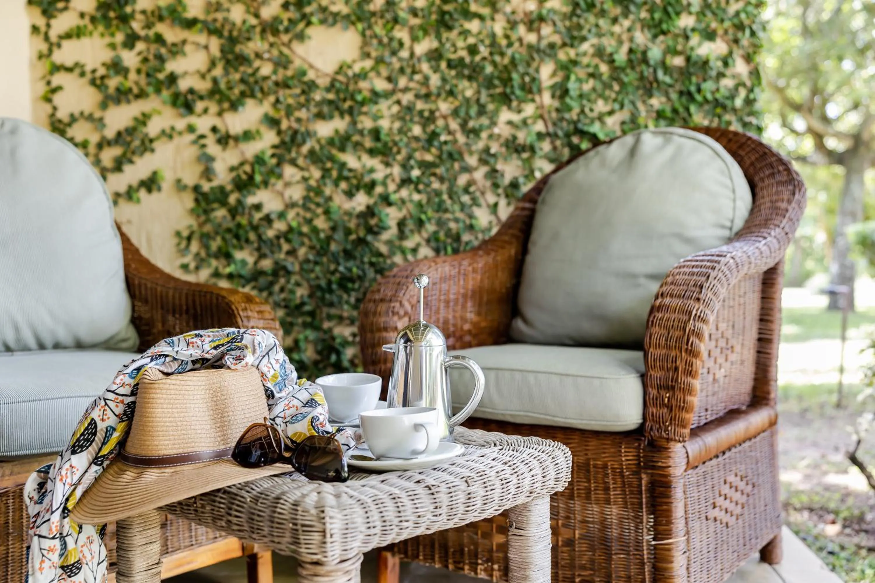 Patio in Perry's Bridge Hollow Boutique Hotel