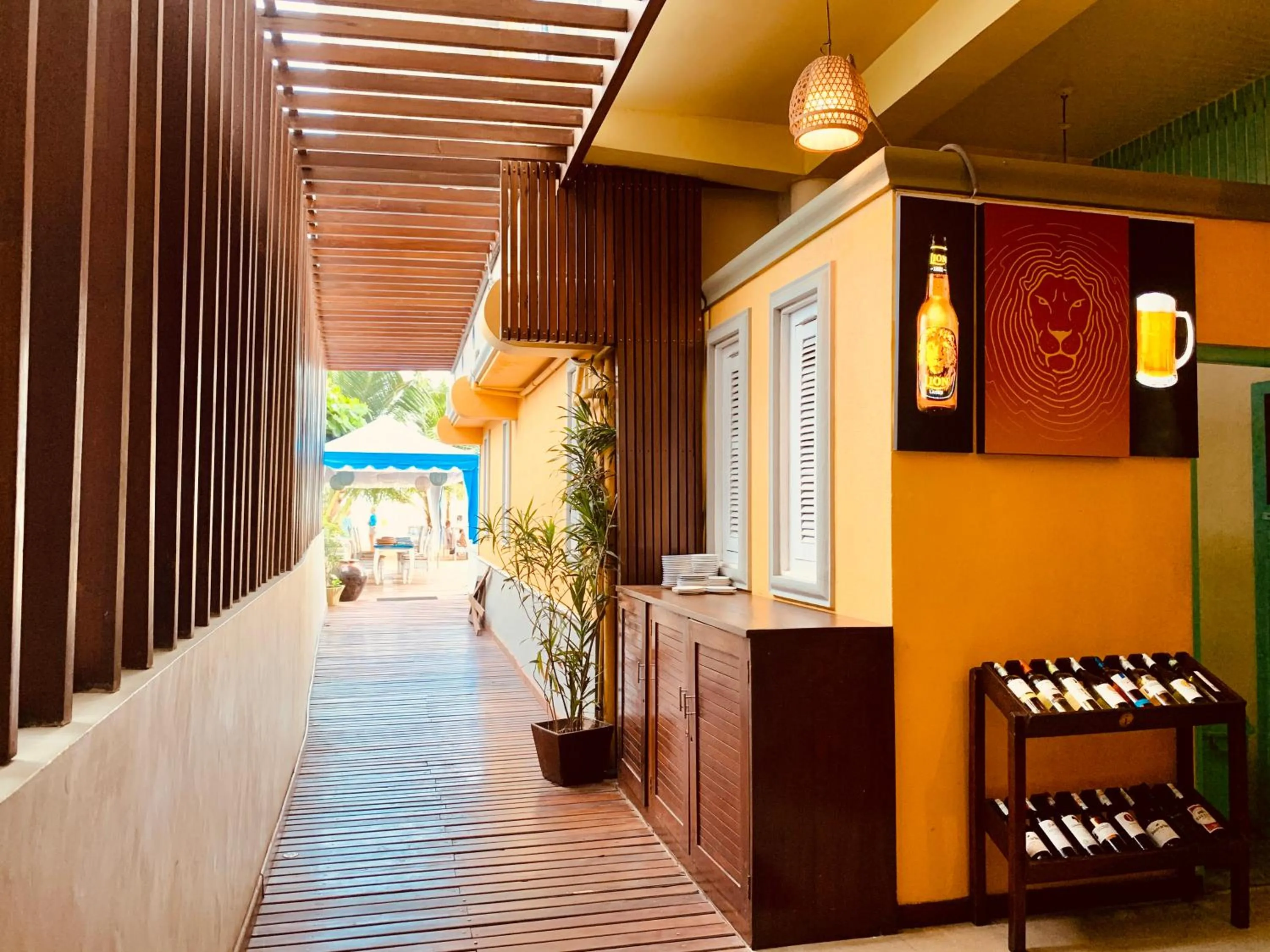 Patio in Thaproban Beach House