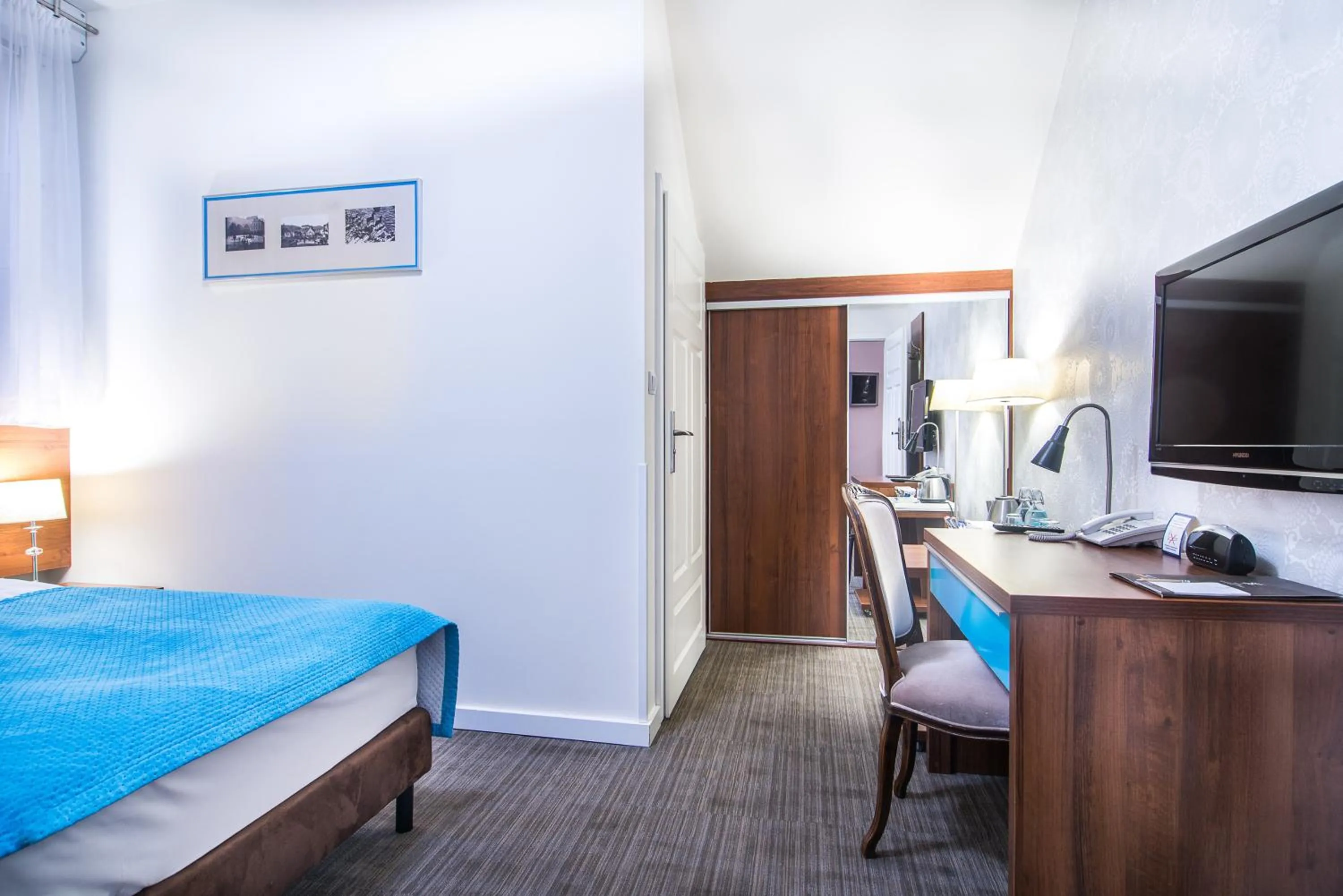 Bed in Hotel Kazimierzówka