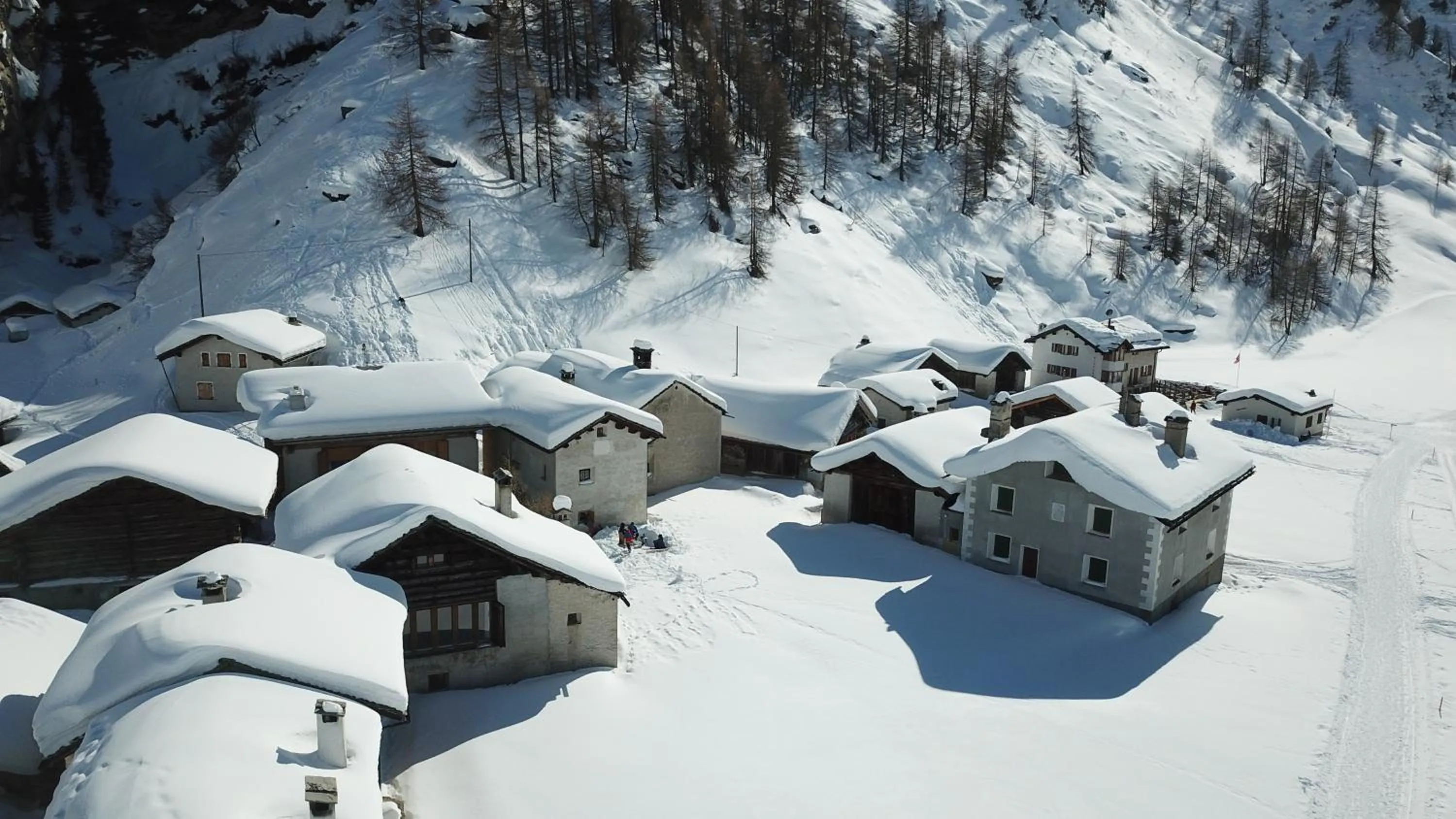Natural landscape in Hotel Ristorante Lagrev