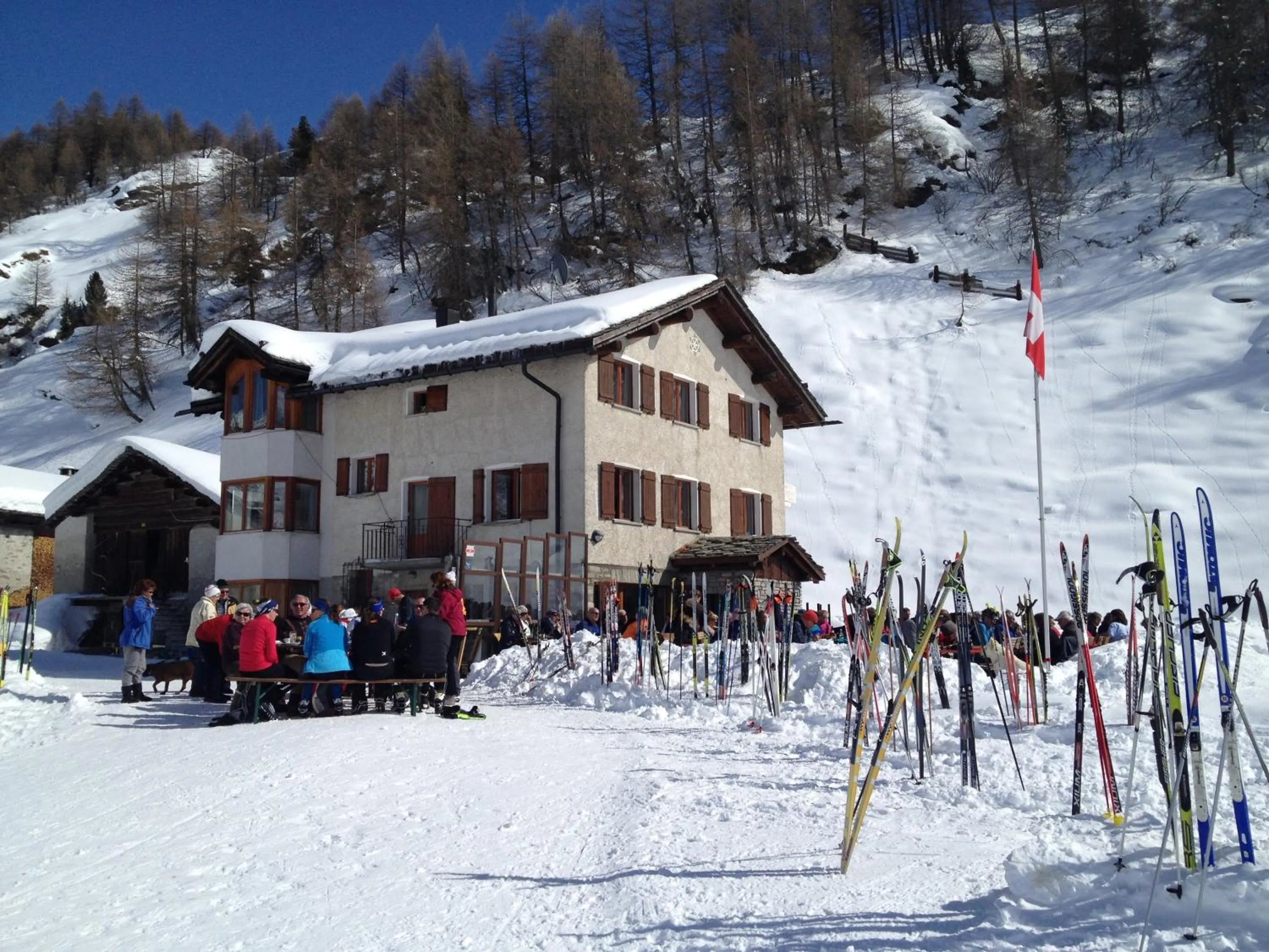 Property building in Hotel Ristorante Lagrev