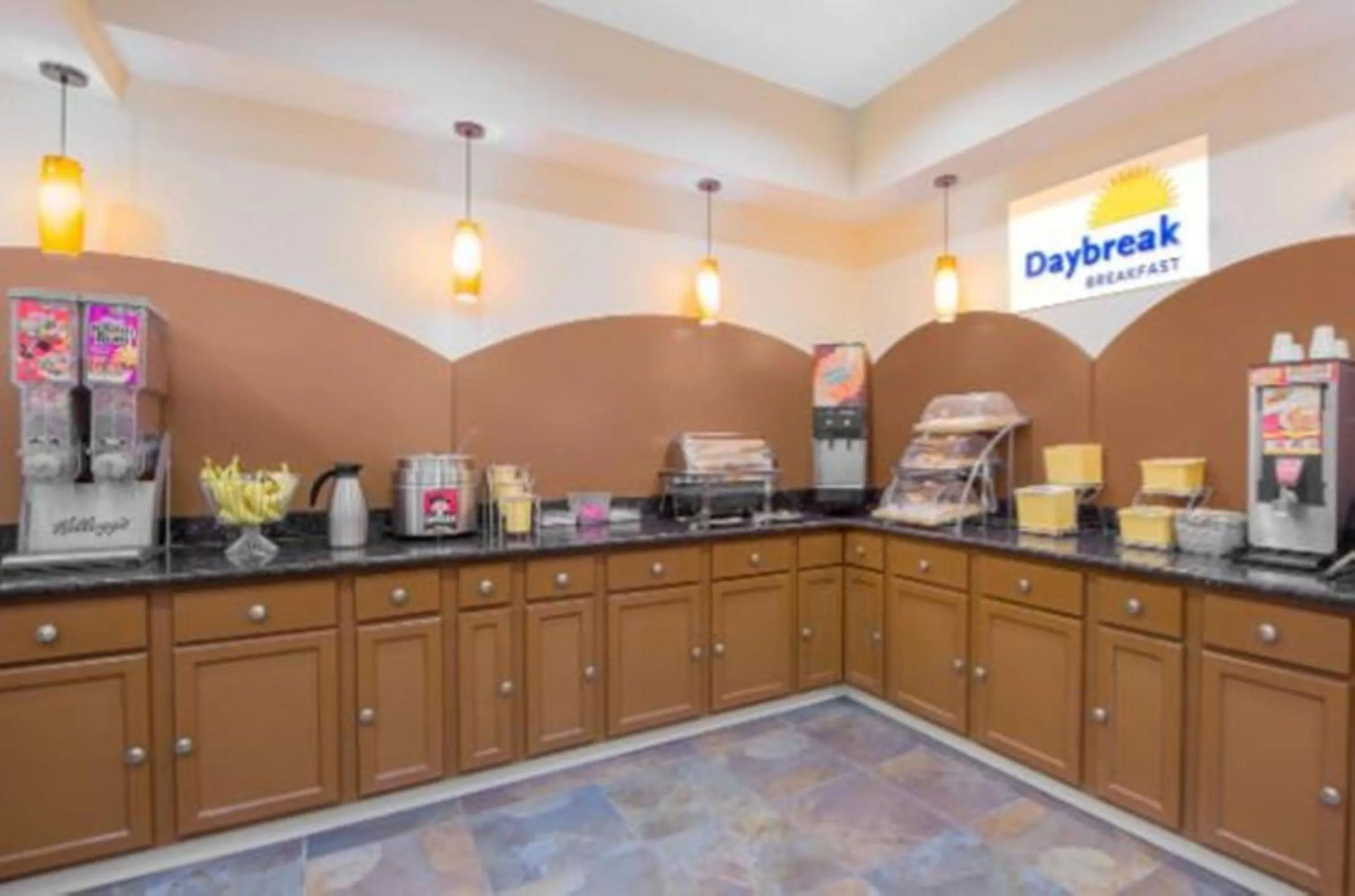 American breakfast in Days Inn by Wyndham Lubbock South