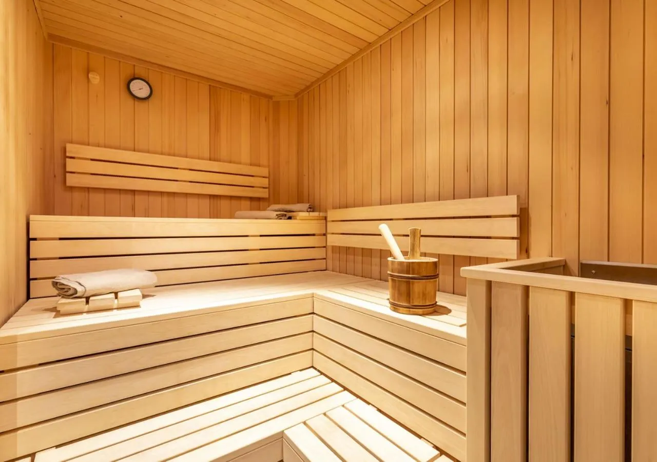 Sauna in Wellness-Aparthotel Montana
