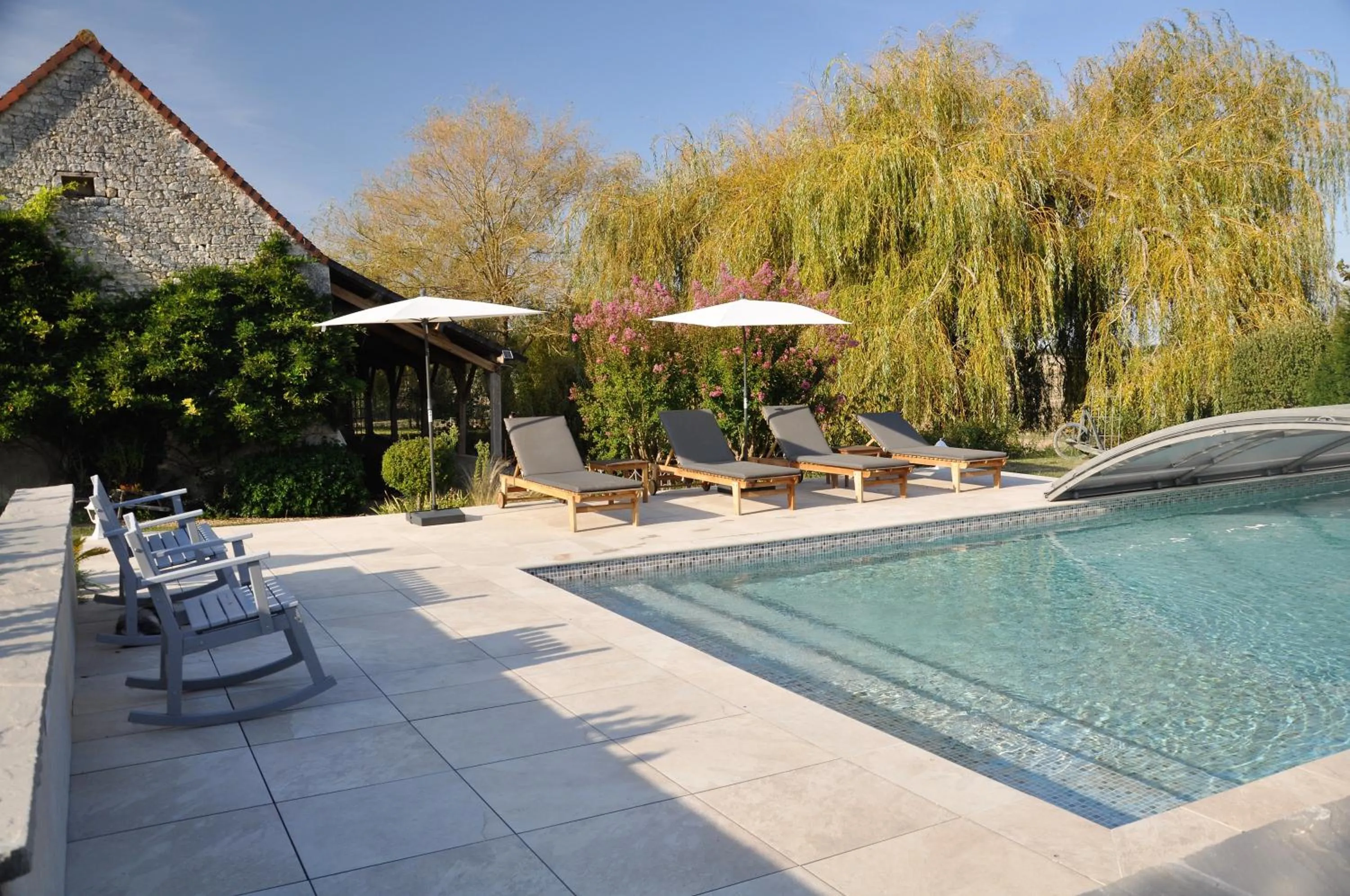 Swimming pool in La Ferme Blanche