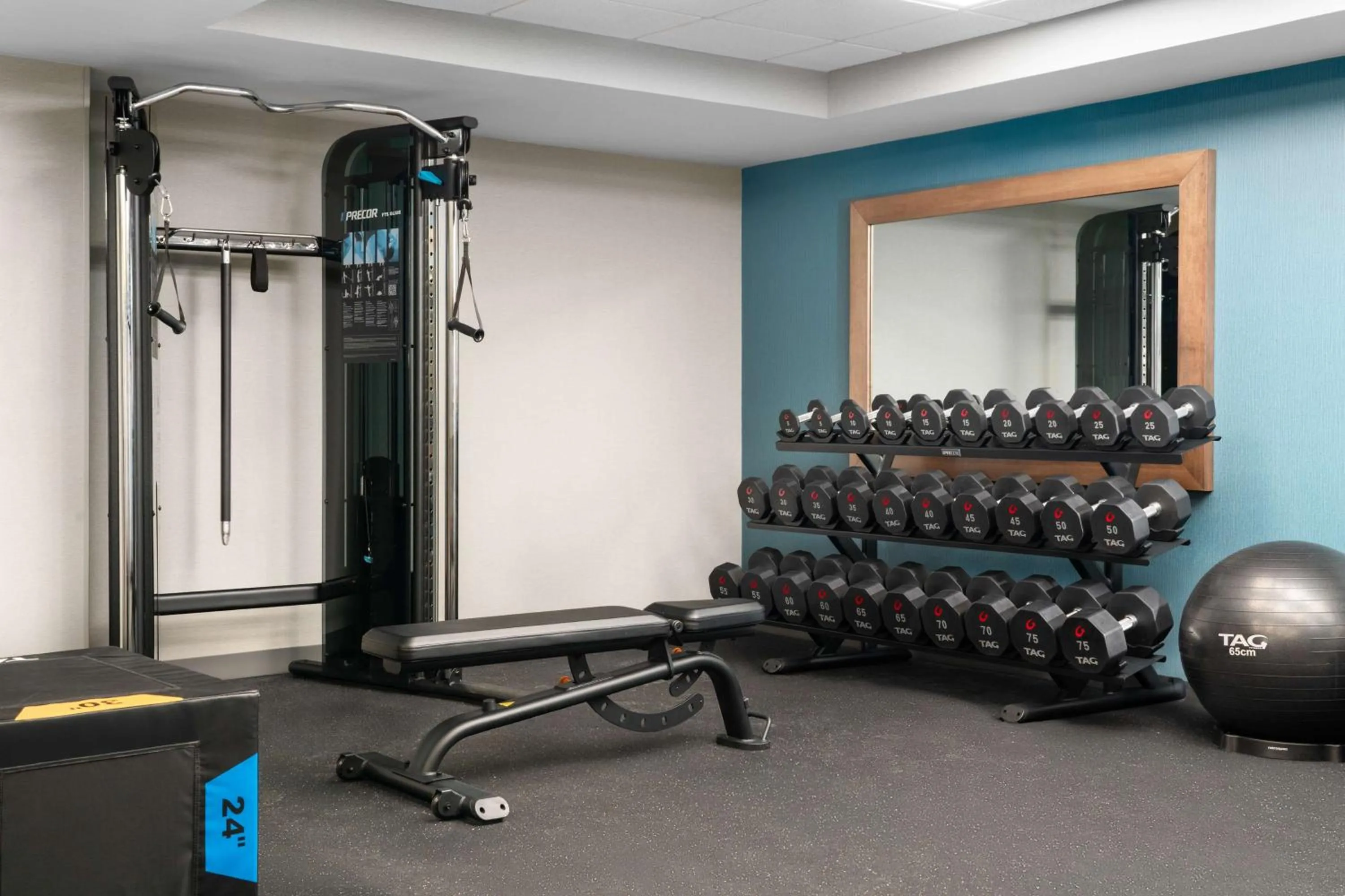 Fitness centre/facilities in Hampton Inn Sturbridge