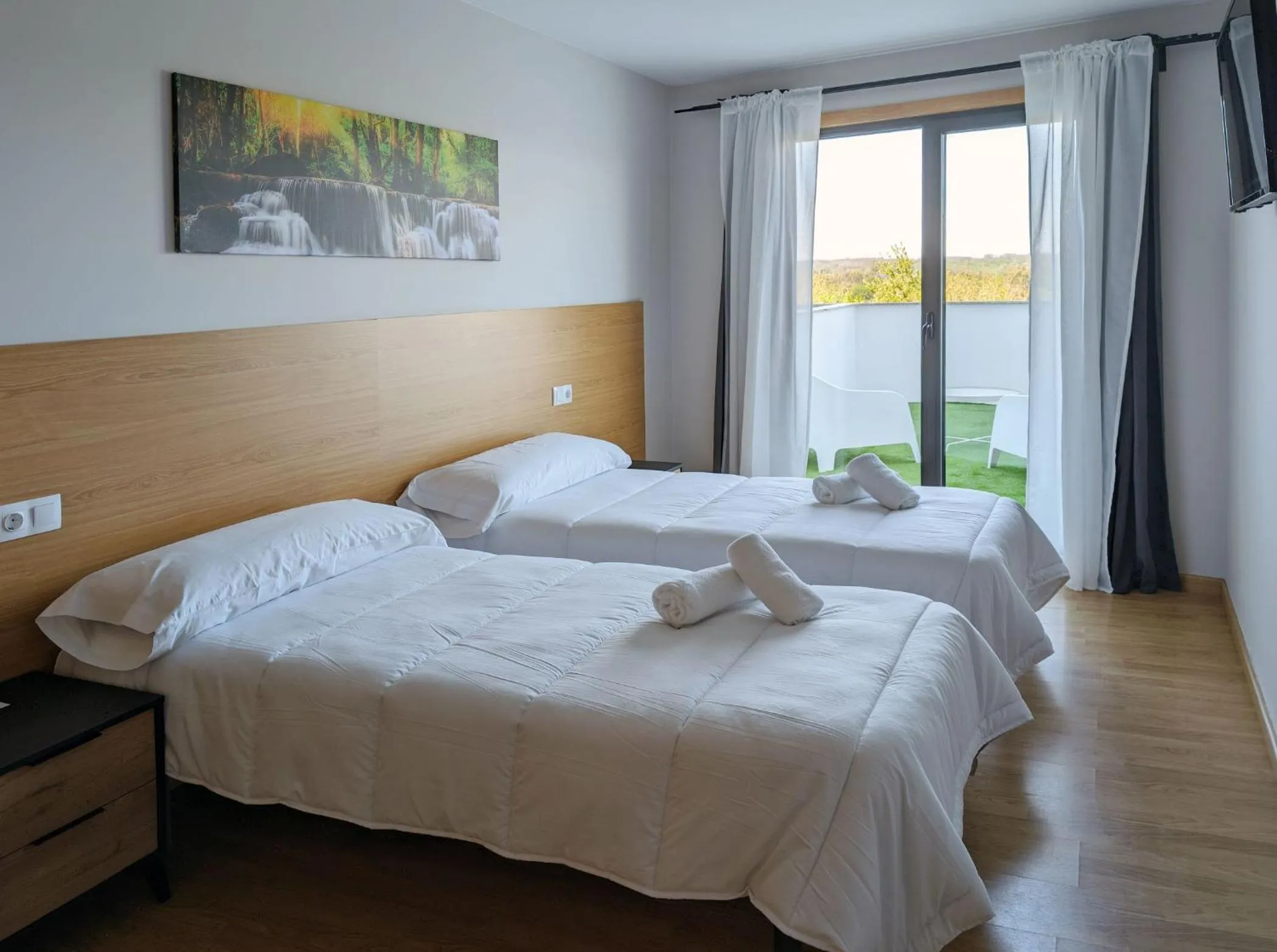 Bedroom, Bed in Duerming Villa de Arzúa
