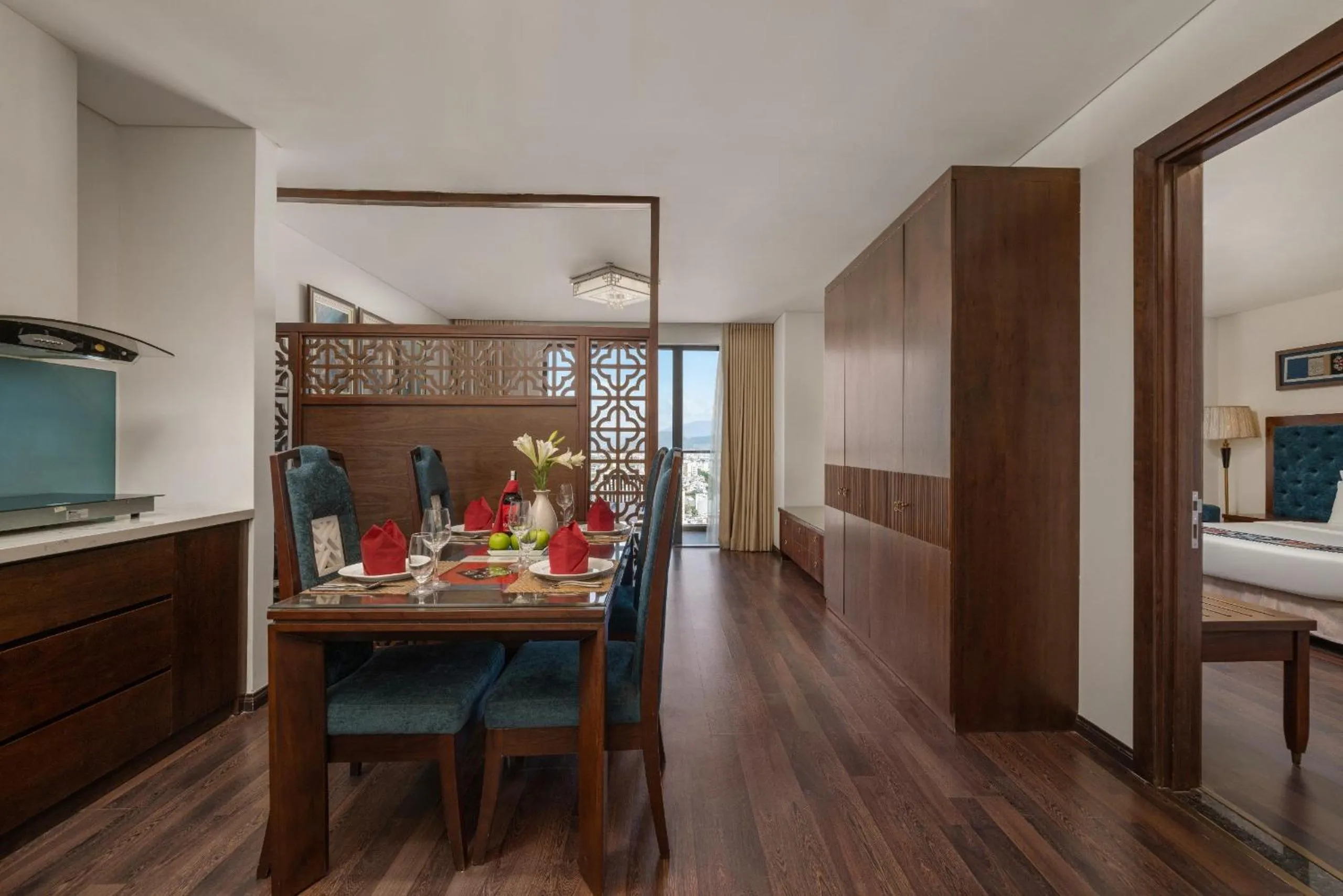 Kitchen or kitchenette in Balcona Hotel Da Nang