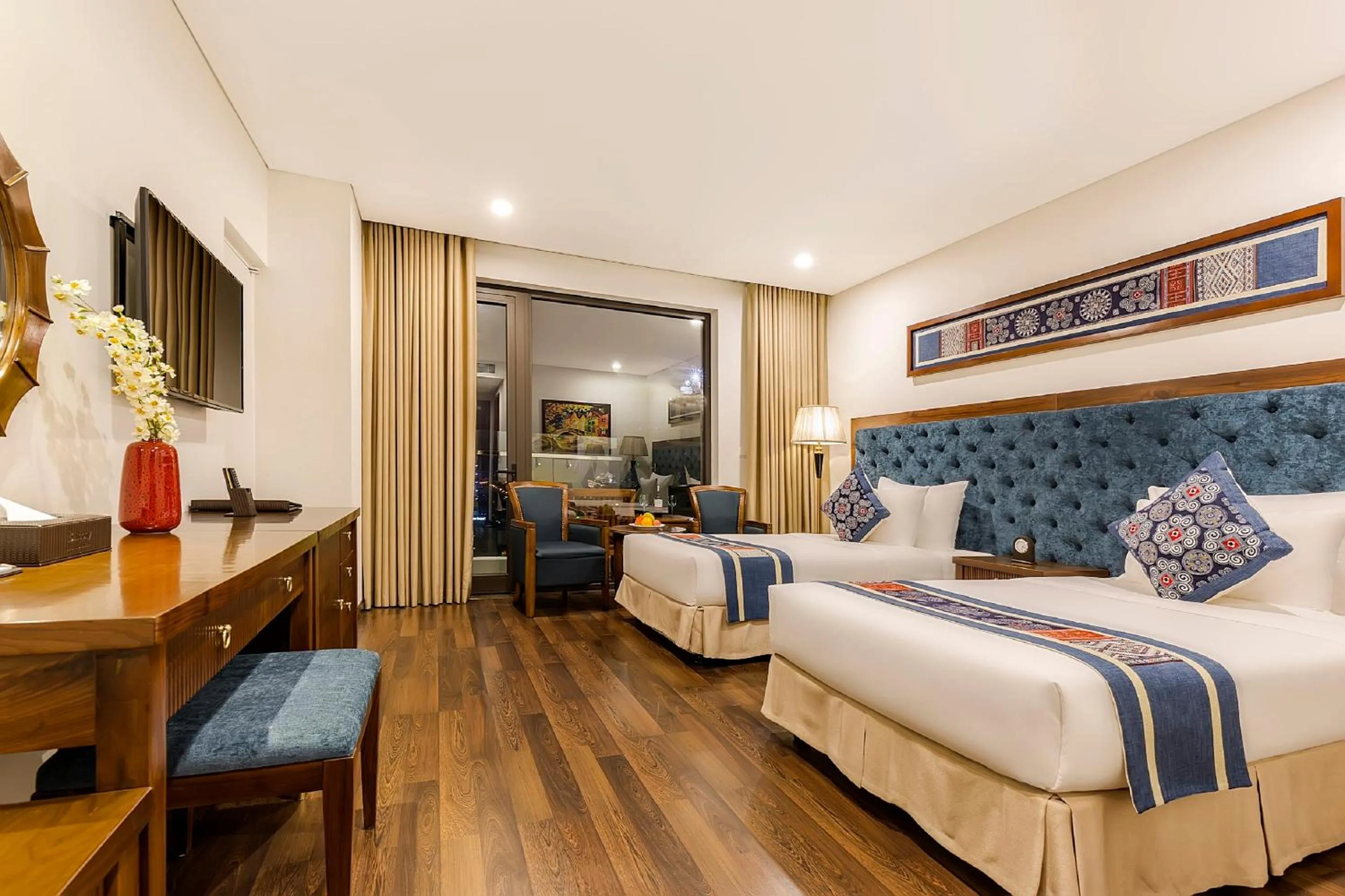 View (from property/room), Bed in Balcona Hotel Da Nang