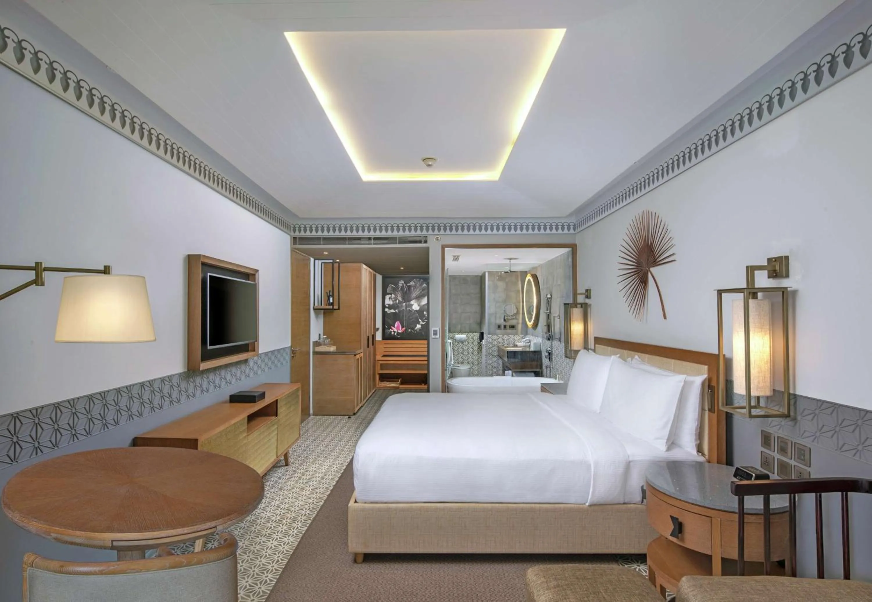 Bed in DoubleTree by Hilton Goa - Panaji