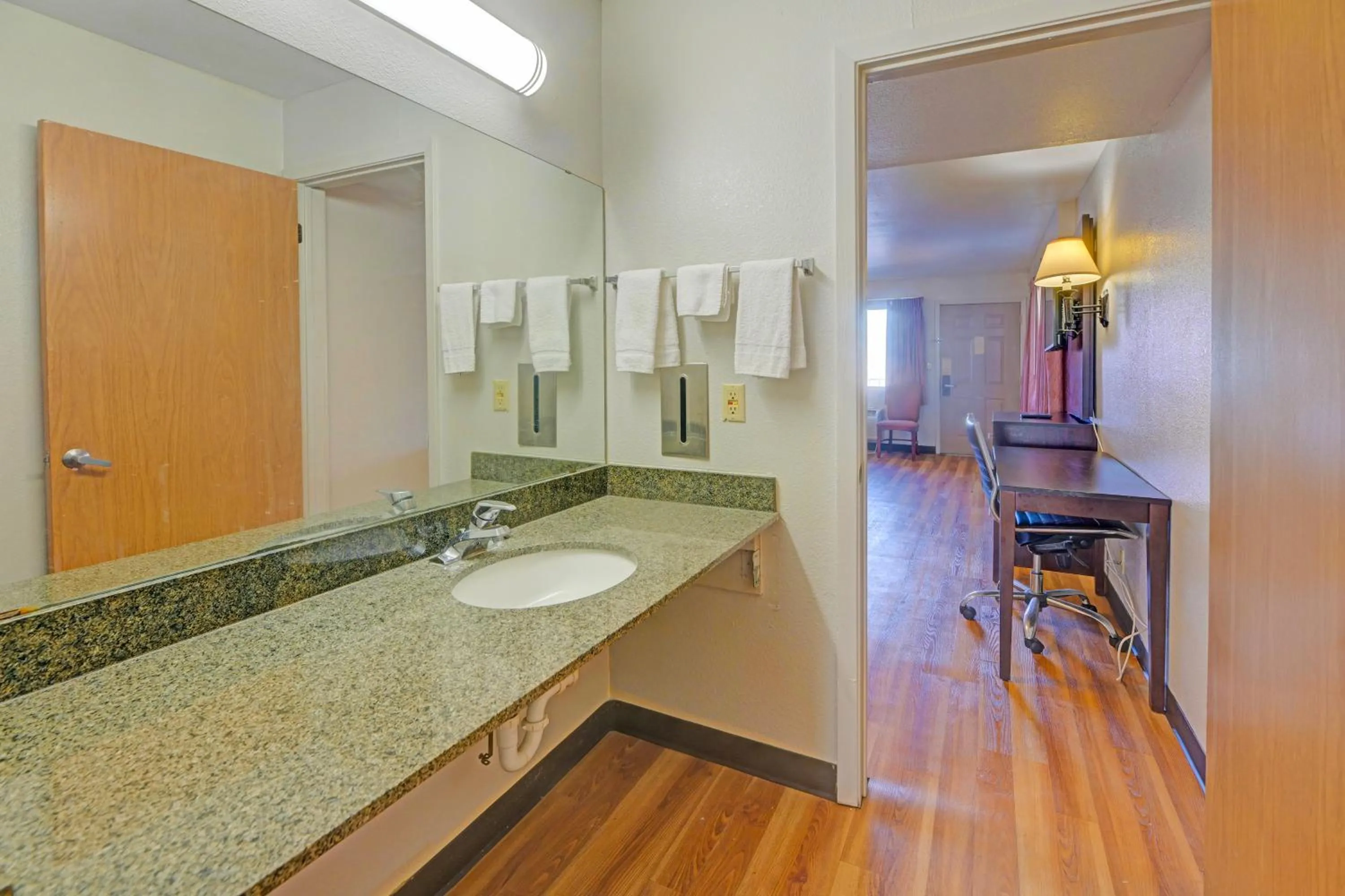 Bathroom in Travelers inn by OYO Wichita Falls