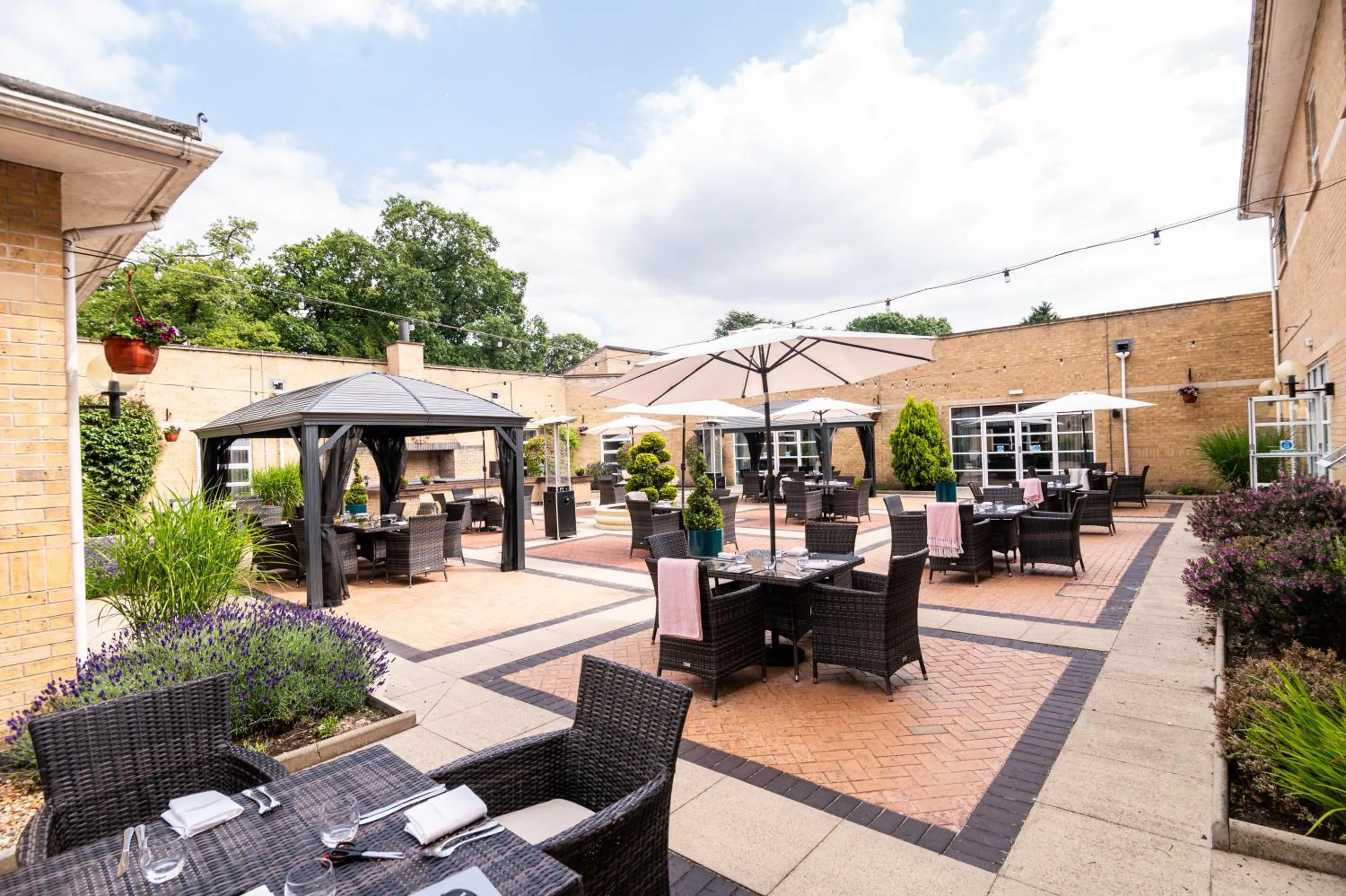 Patio in Eastwood Hall