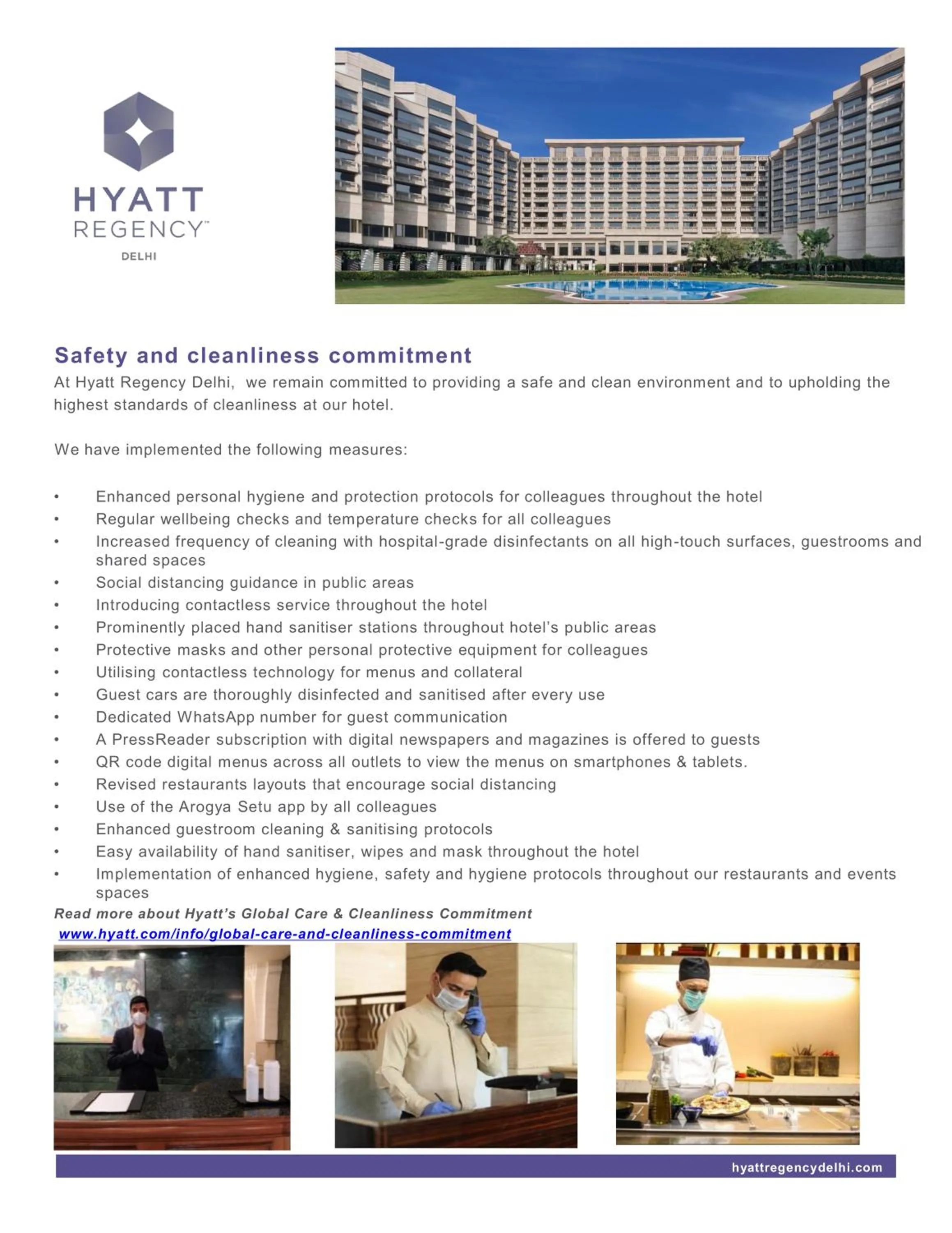 Logo/Certificate/Sign in Hyatt Regency Delhi