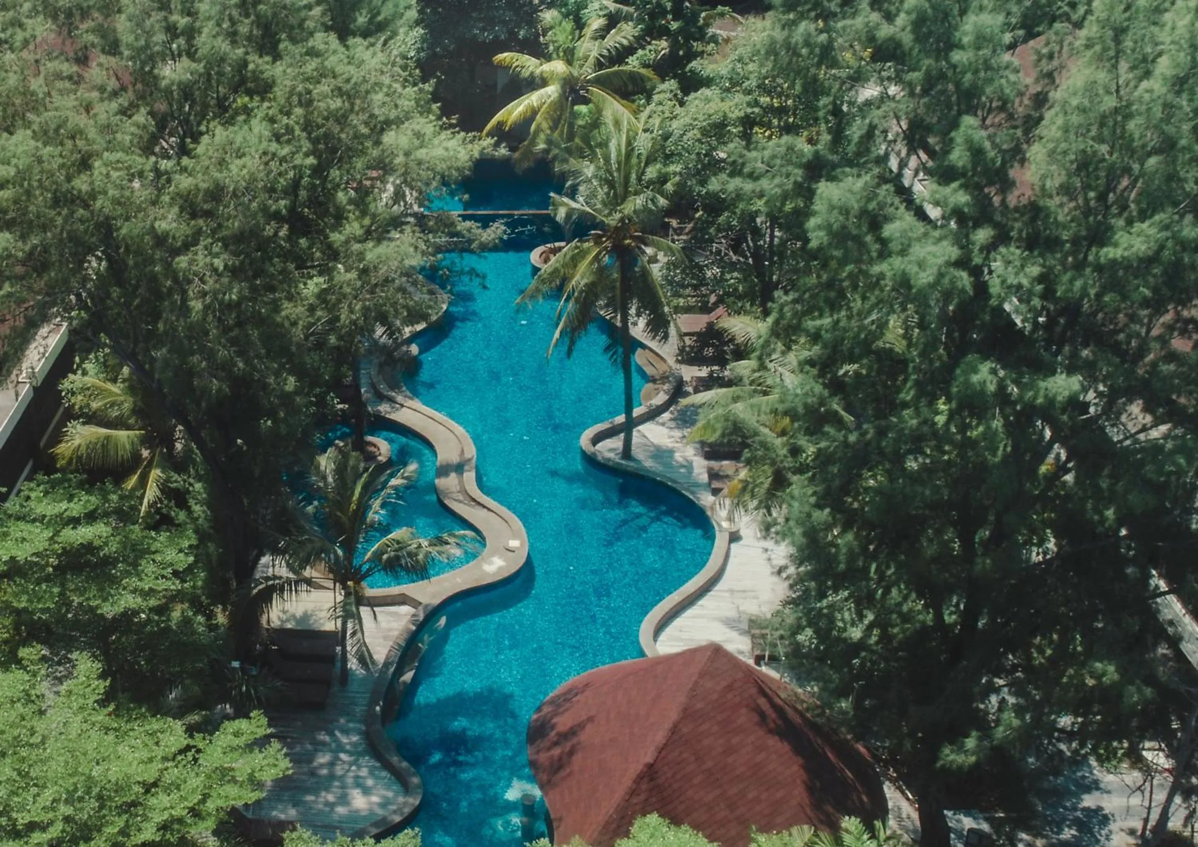 Pool view in Aston Sunset Beach Resort - Gili Trawangan