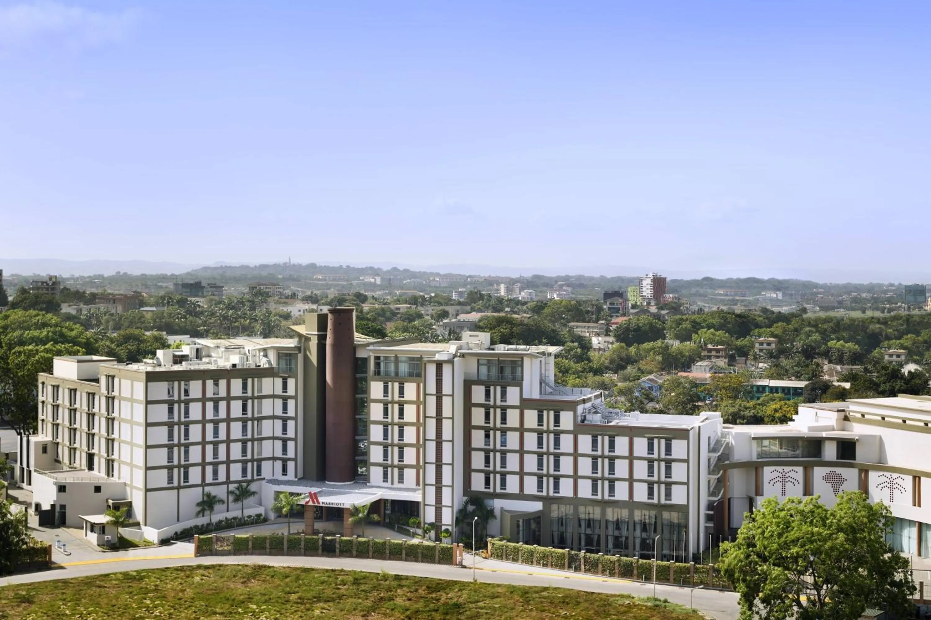Property building in Accra Marriott Hotel