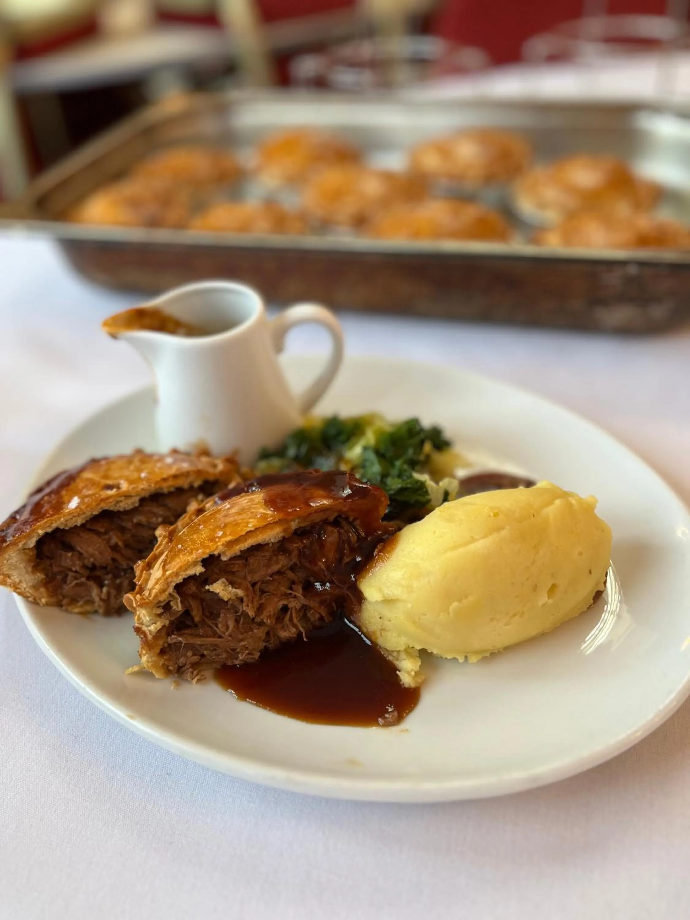Food close-up in Three Salmons Hotel