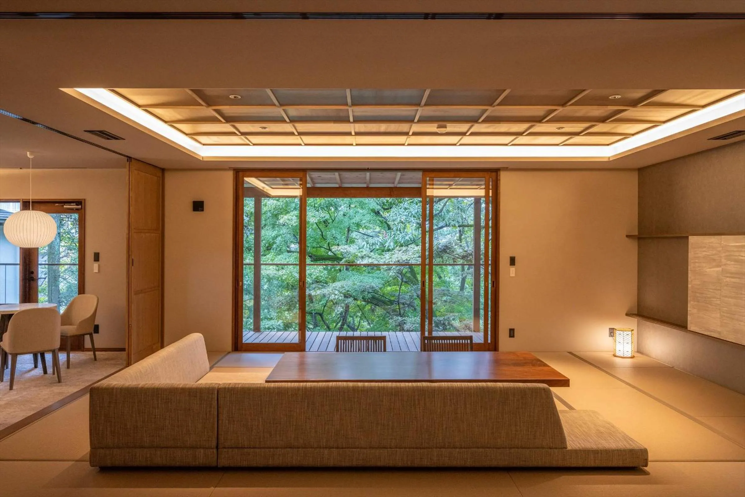 Living room in Jinya Ryokan