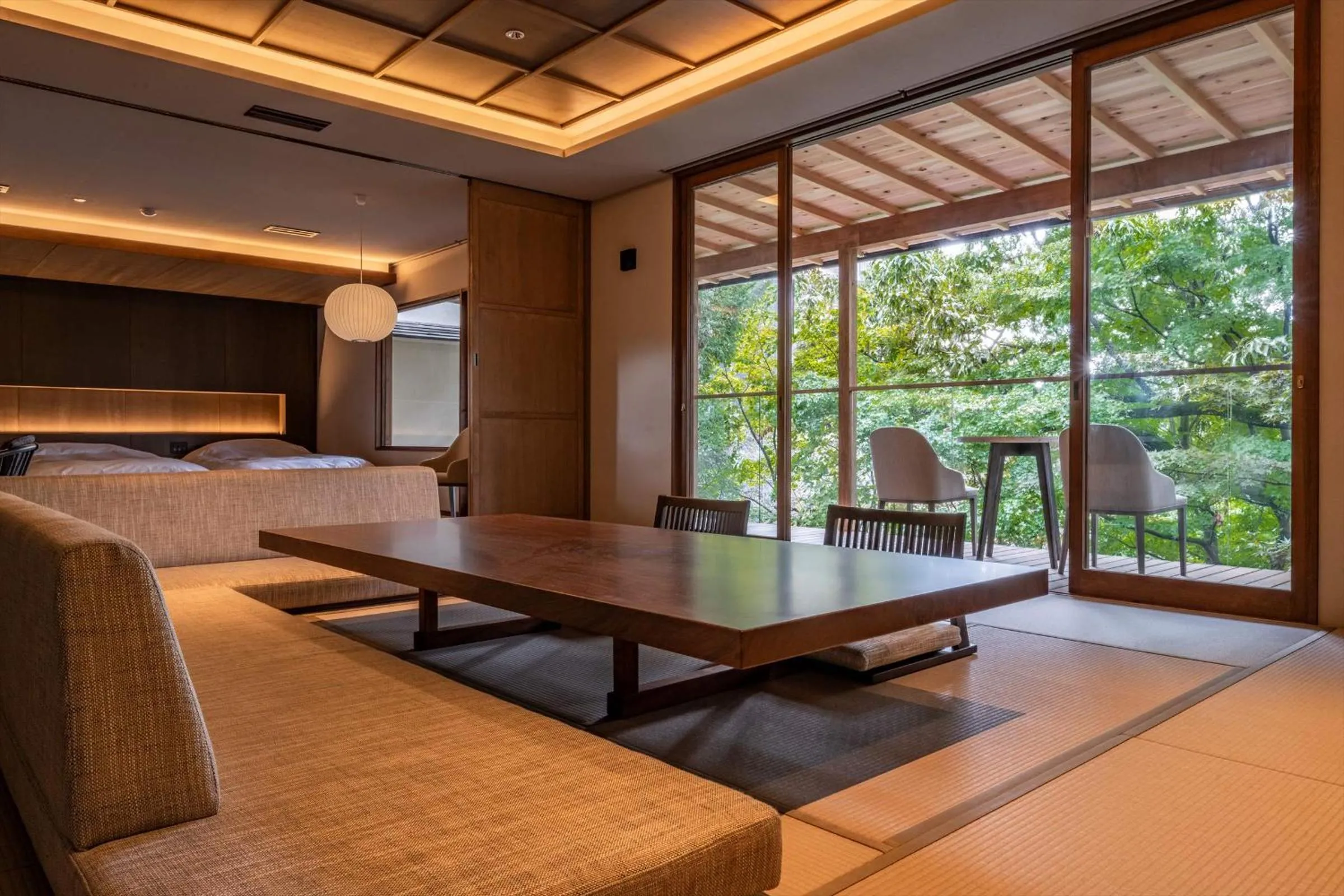 Living room in Jinya Ryokan