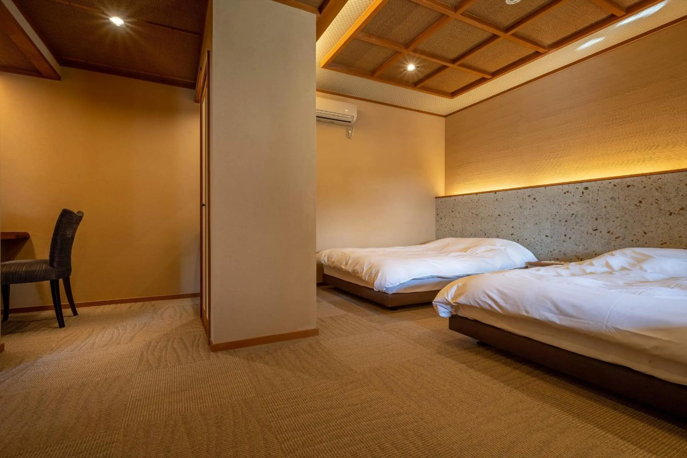 Bed in Jinya Ryokan