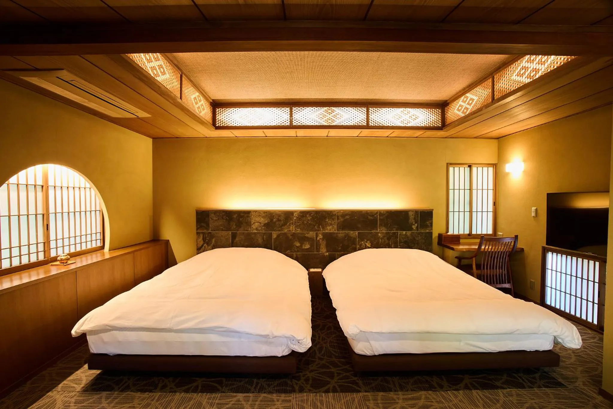 Bed in Jinya Ryokan