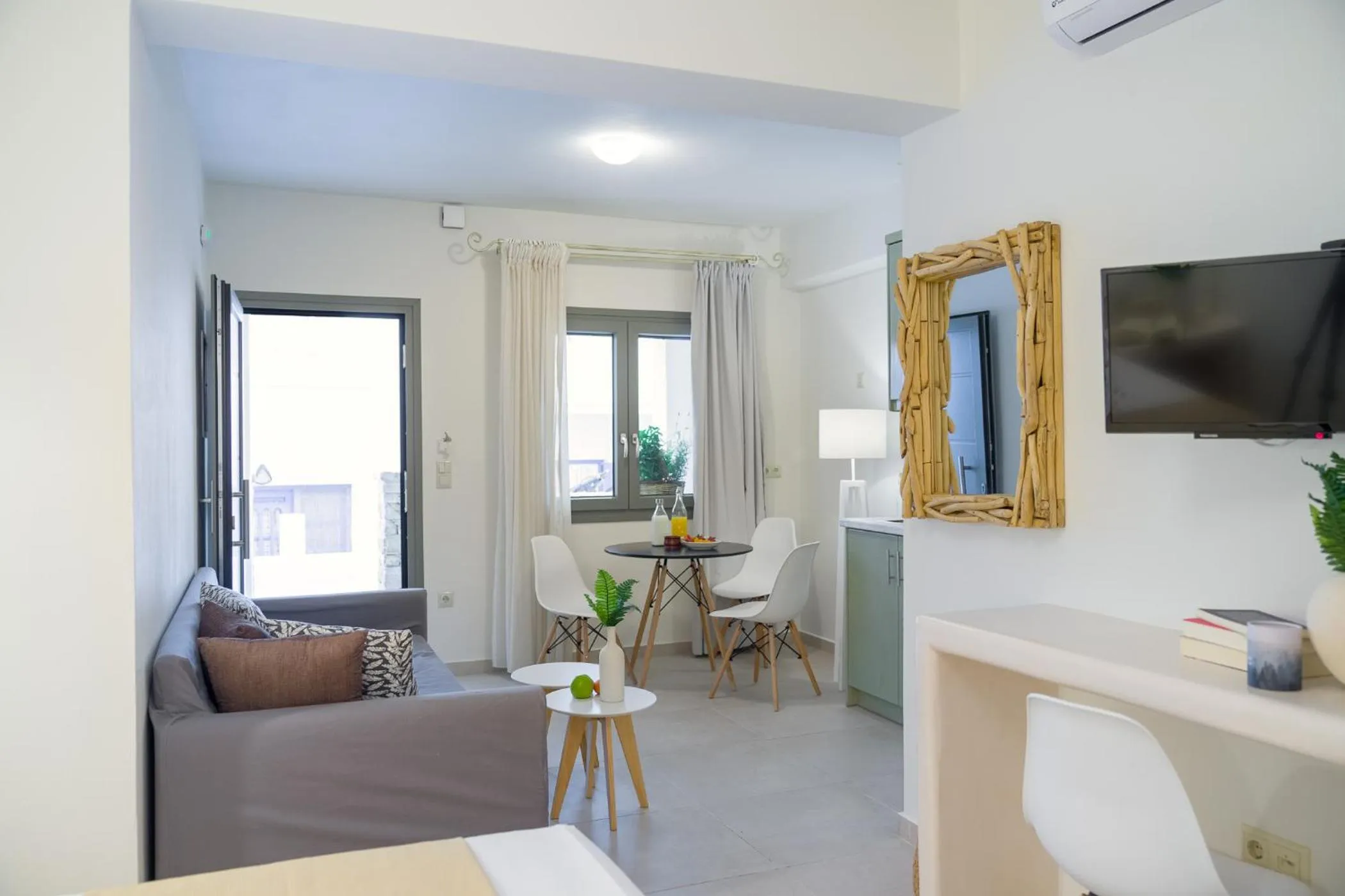 Seating area in Sweet Home Naxos