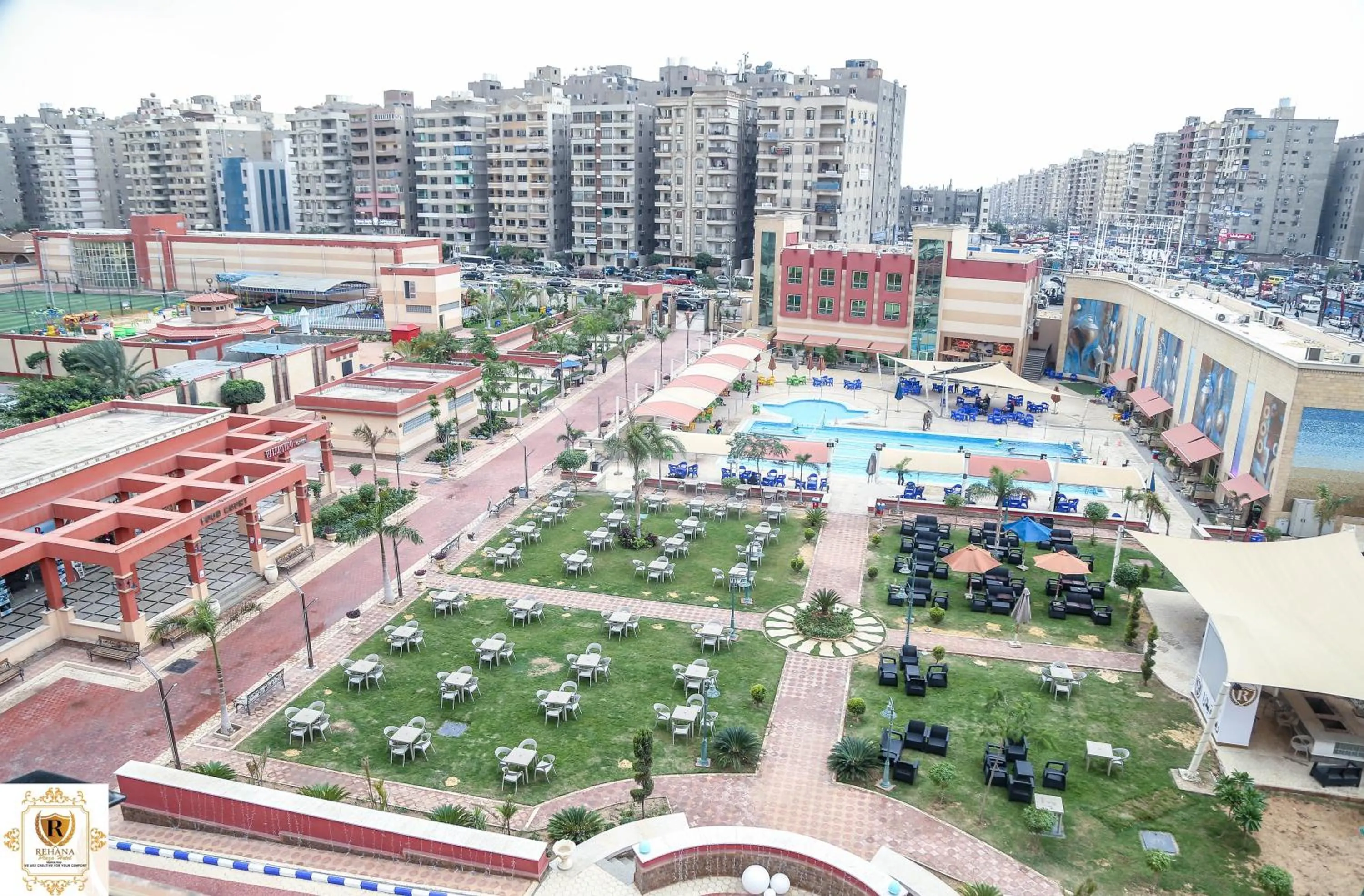 Pool view in Rehana Plaza Hotel
