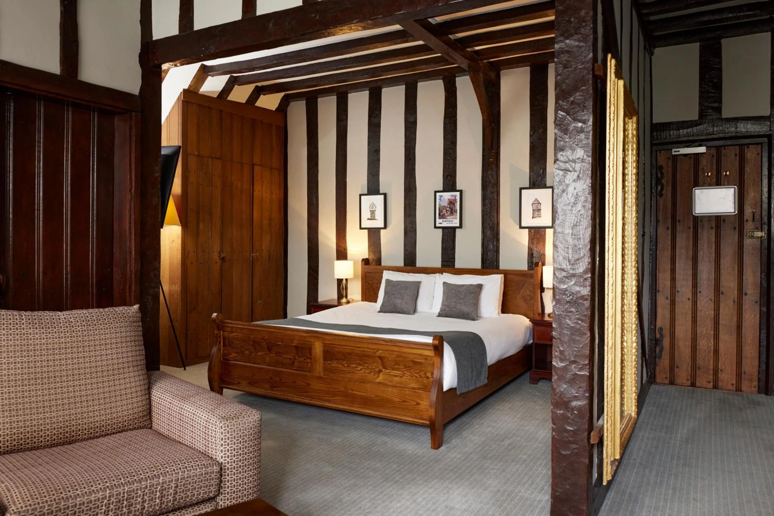 Bedroom, Bed in Bull Hotel by Greene King Inns