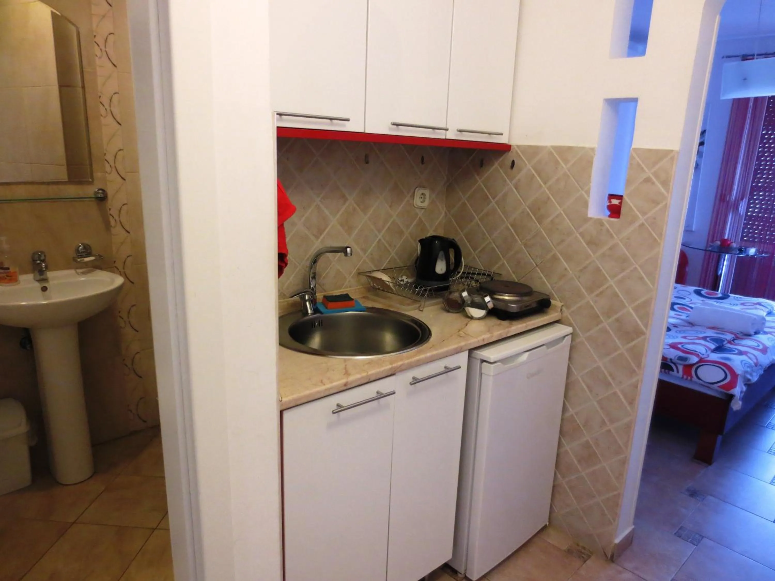 Kitchen or kitchenette in Apartments Jovan city center with free parking