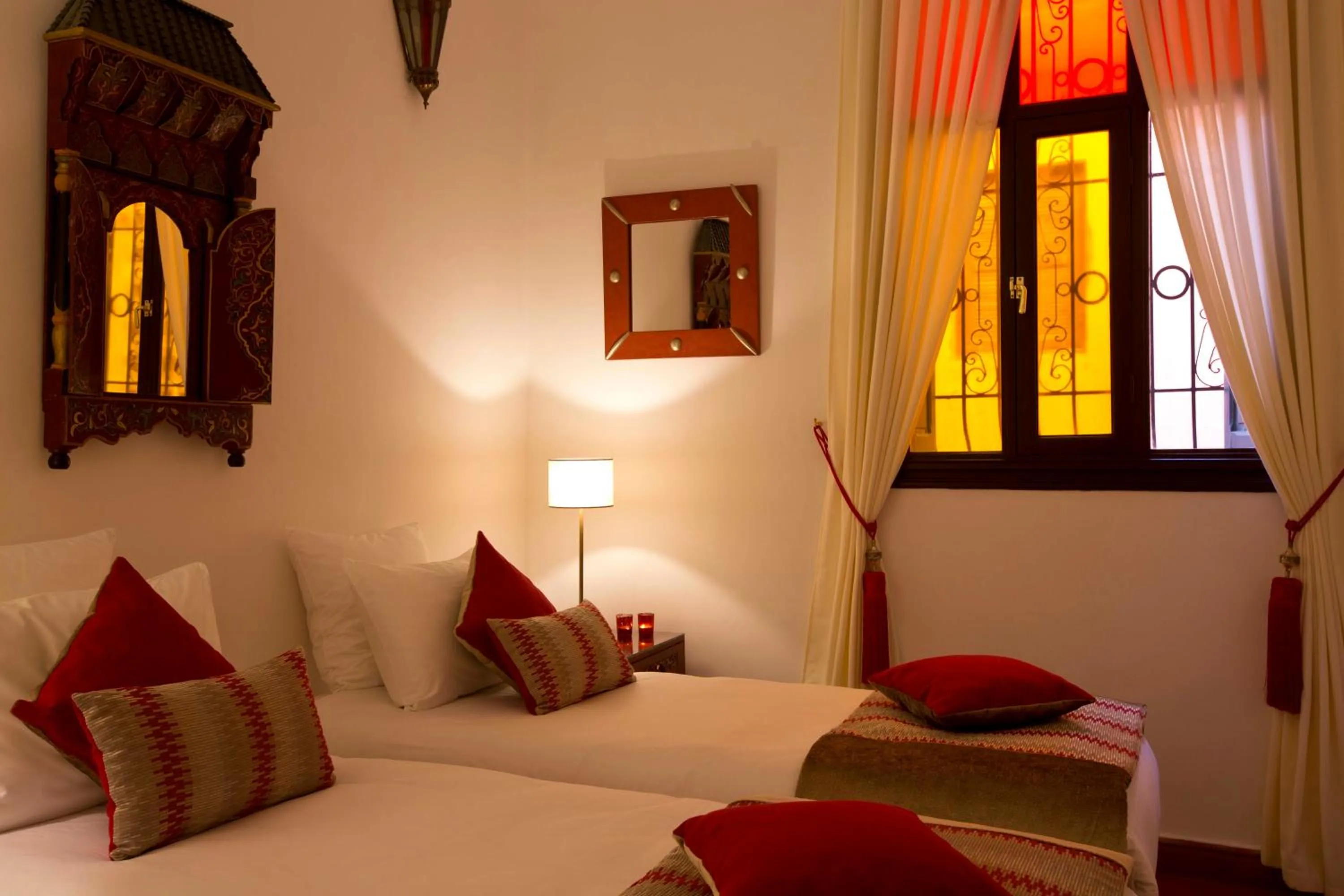 Bed in Riad Dar Alfarah