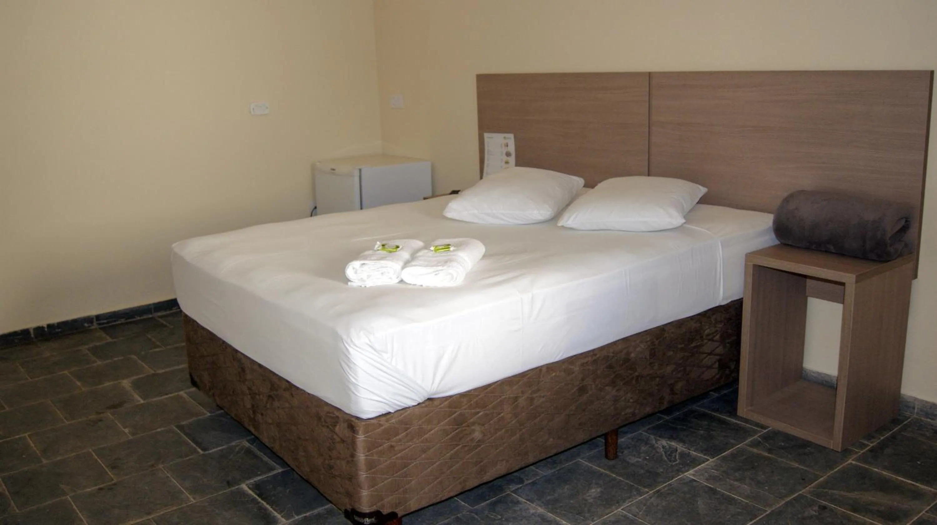 Bed in Hotel Pousada Jaguariuna