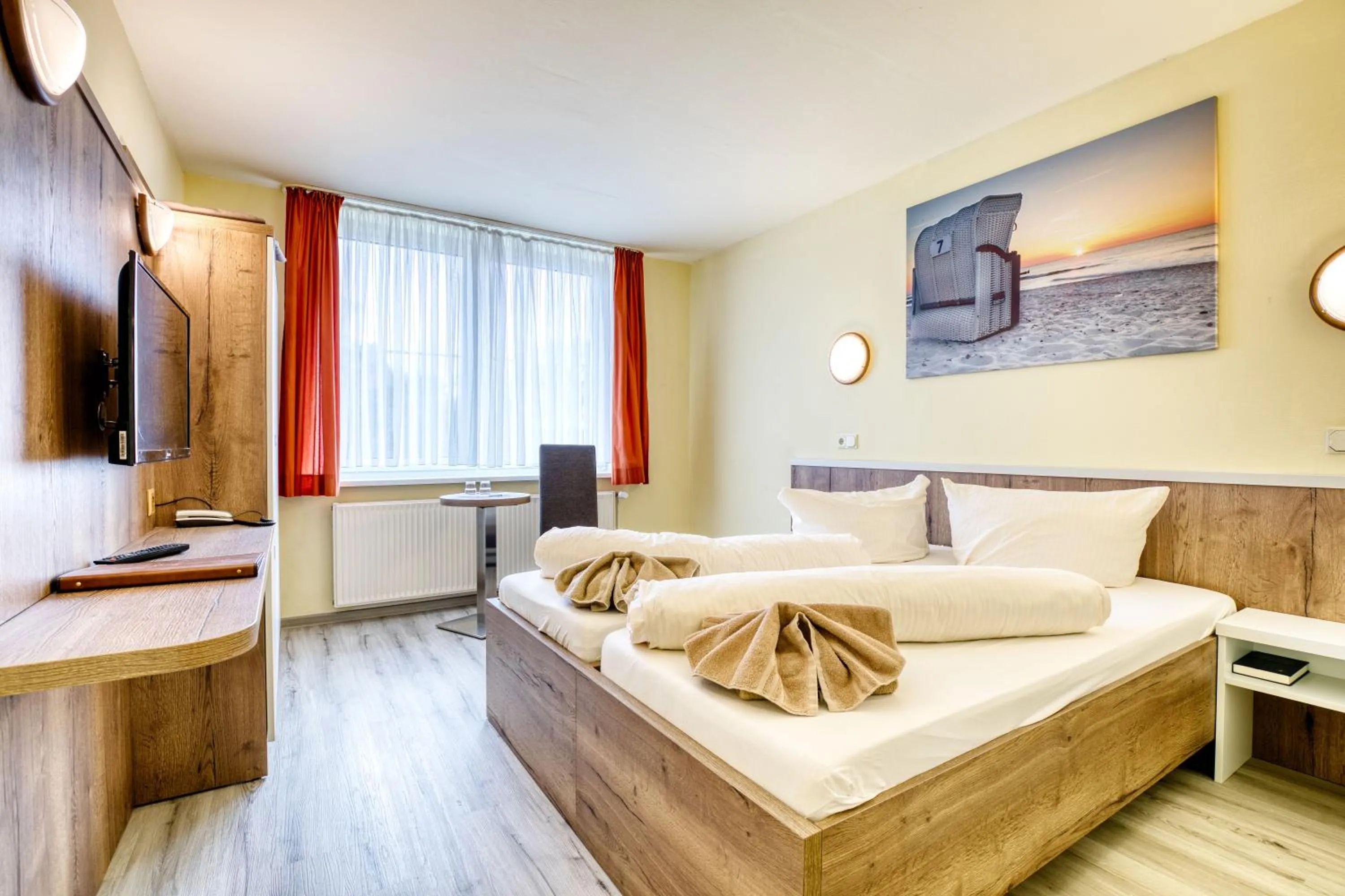 Bed in Hotel Kiebitz an der Ostsee