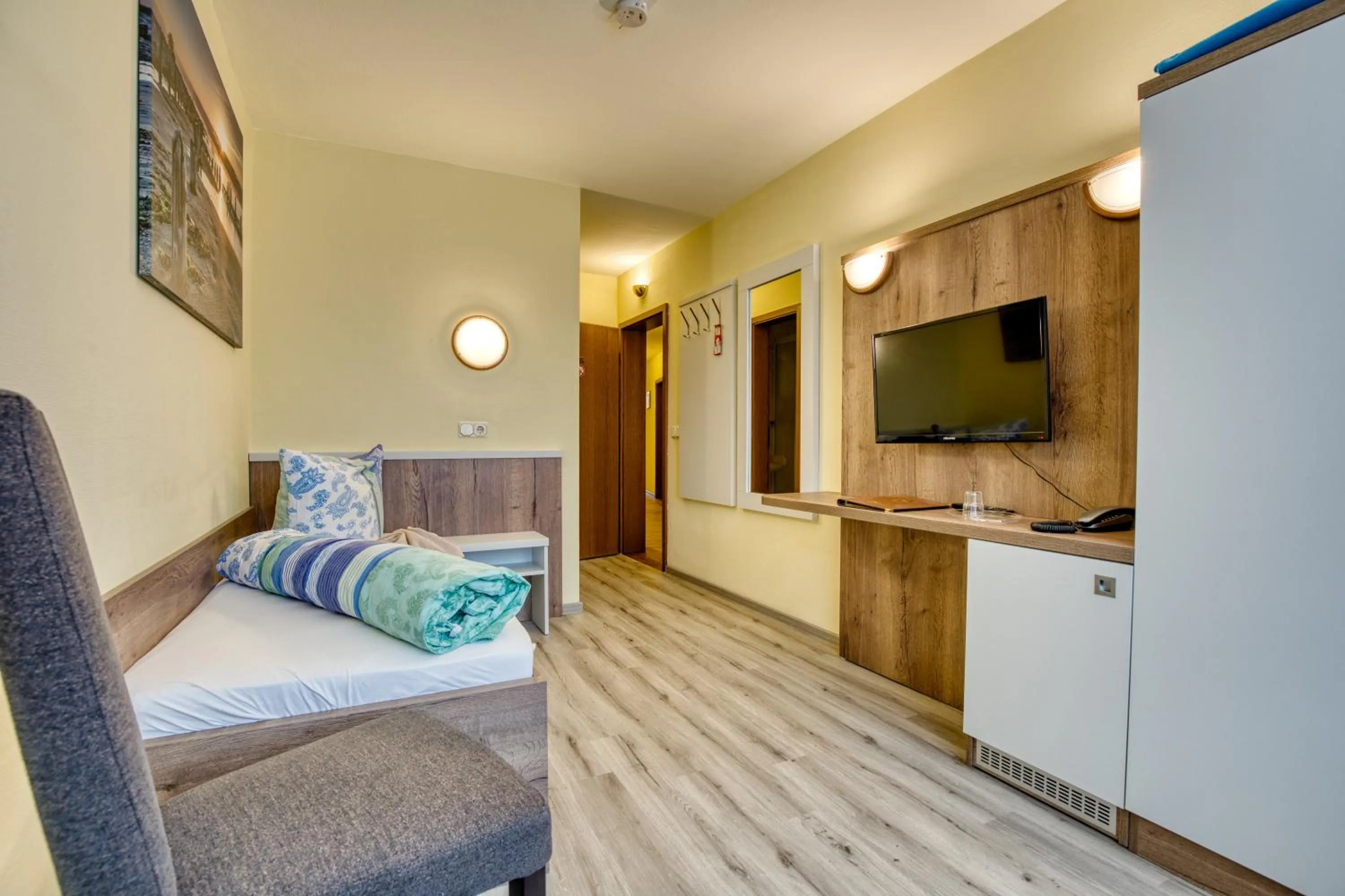 Bed in Hotel Kiebitz an der Ostsee