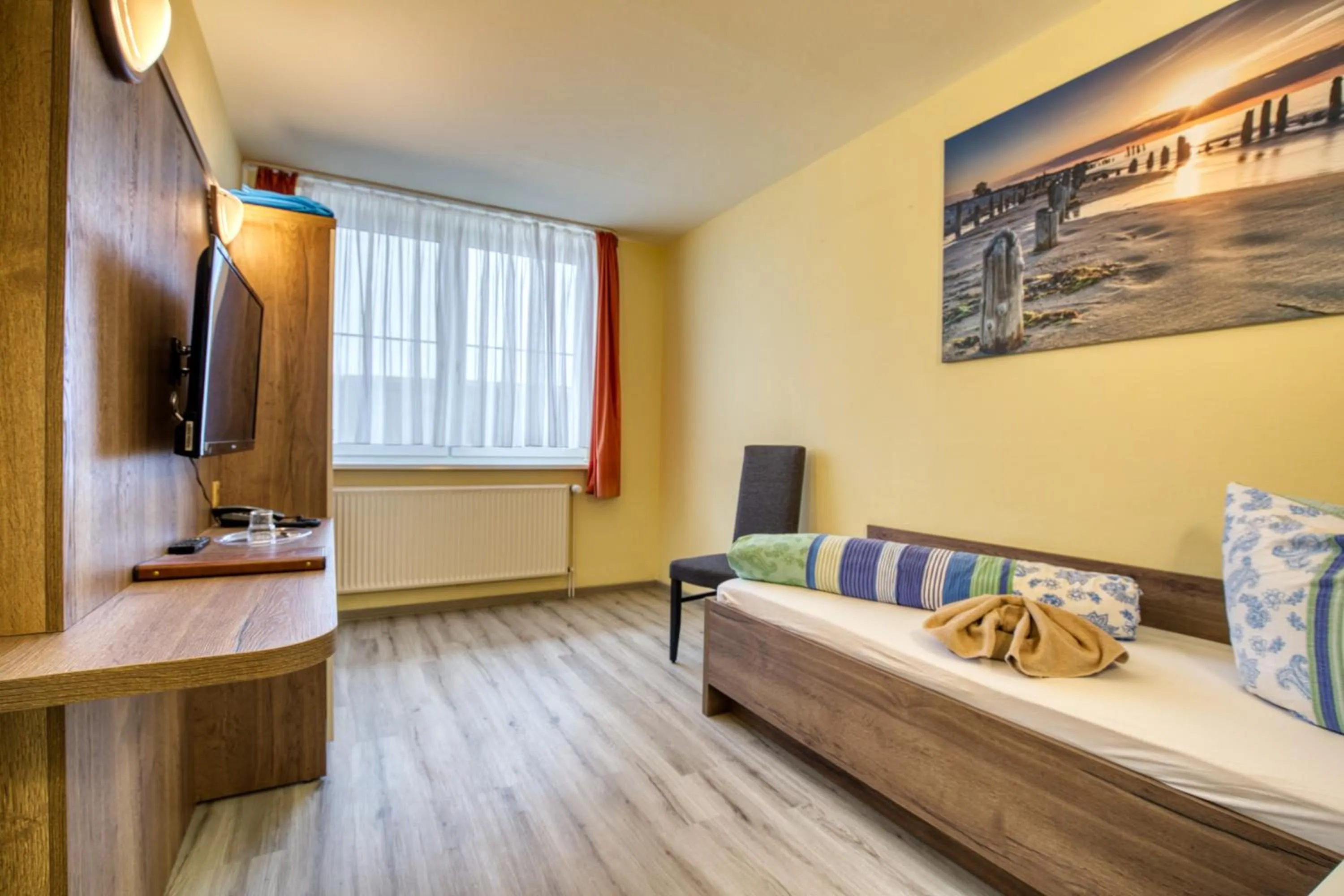 Bed in Hotel Kiebitz an der Ostsee