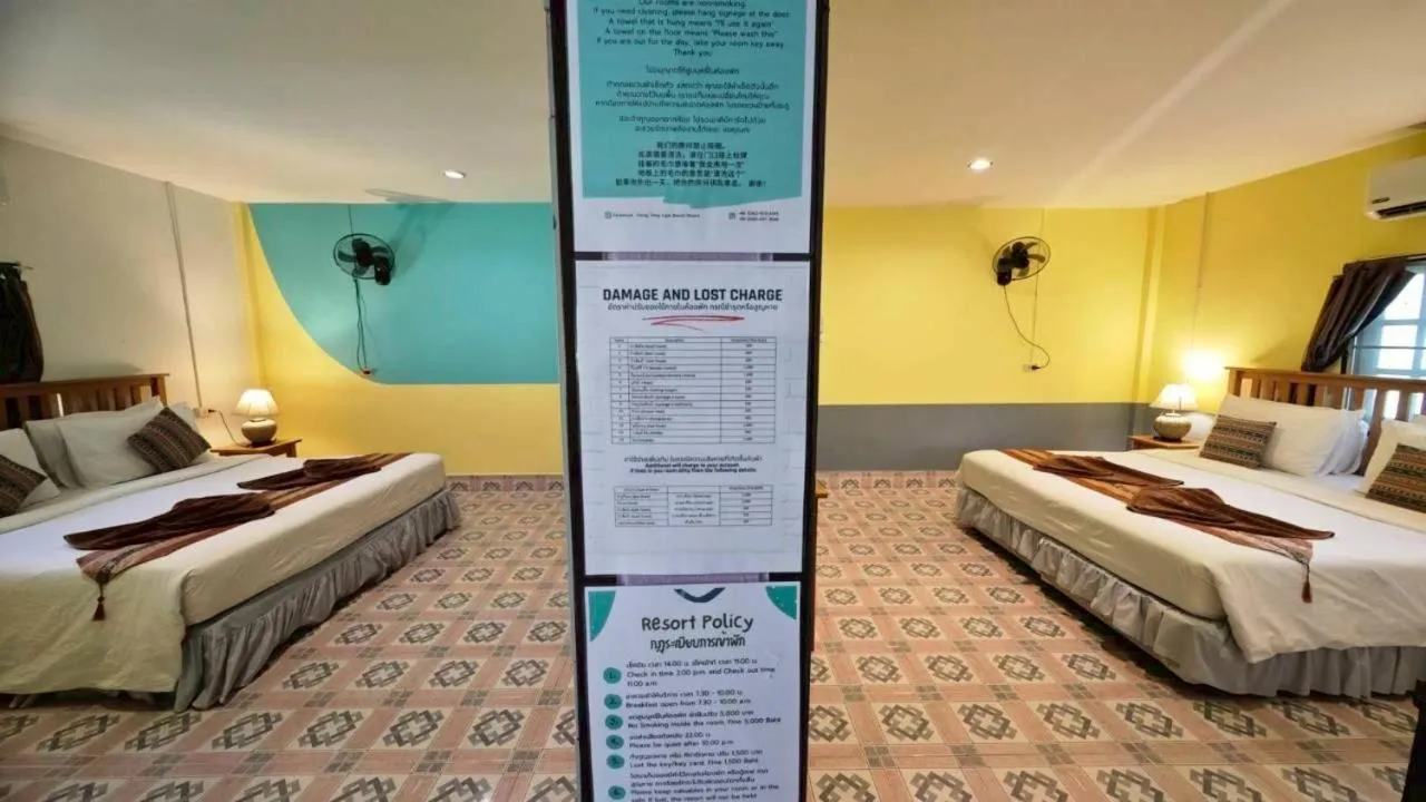 Bed in Dong Talay Lipe Beach Resort