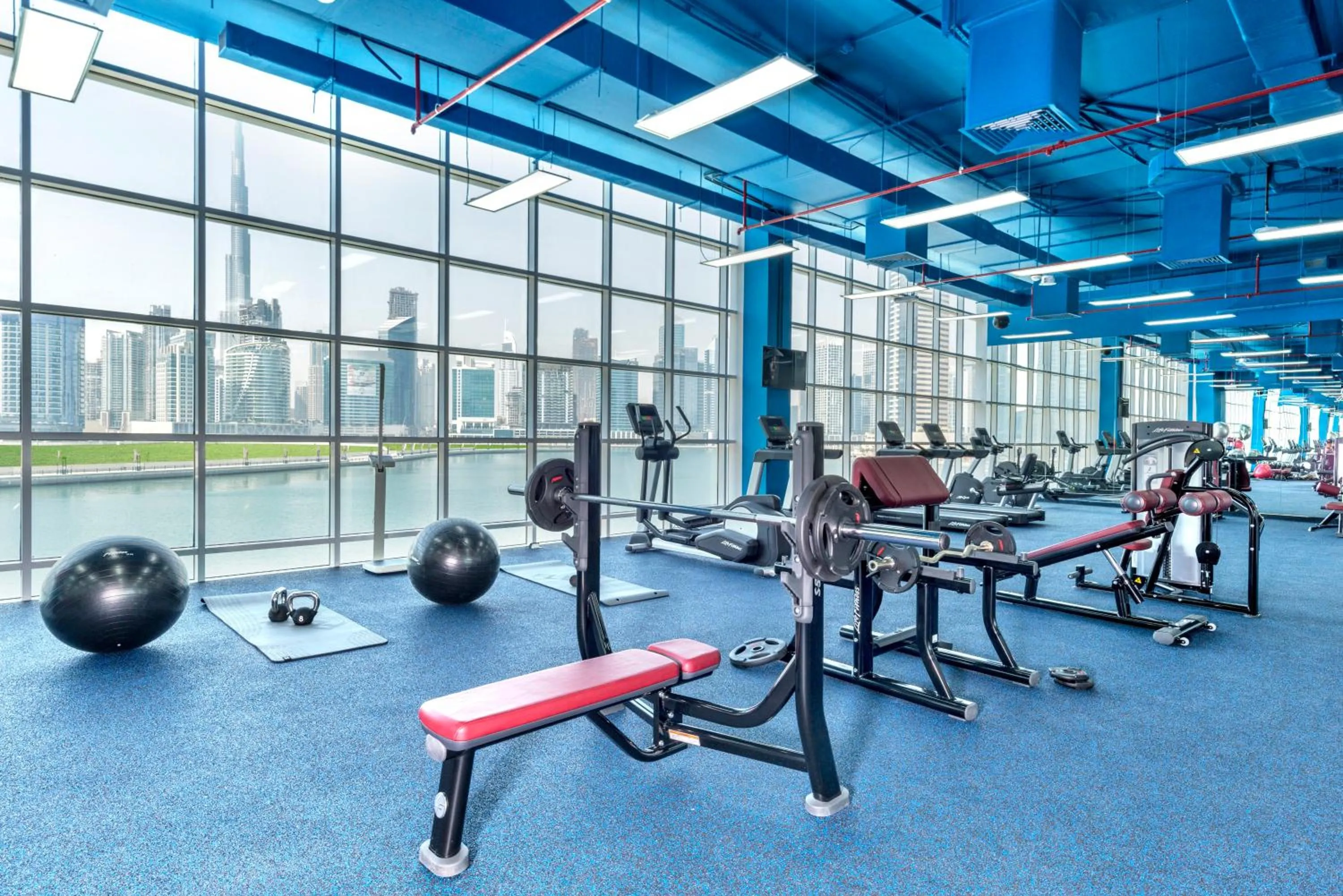 Fitness centre/facilities in Canal Central Hotel Business Bay
