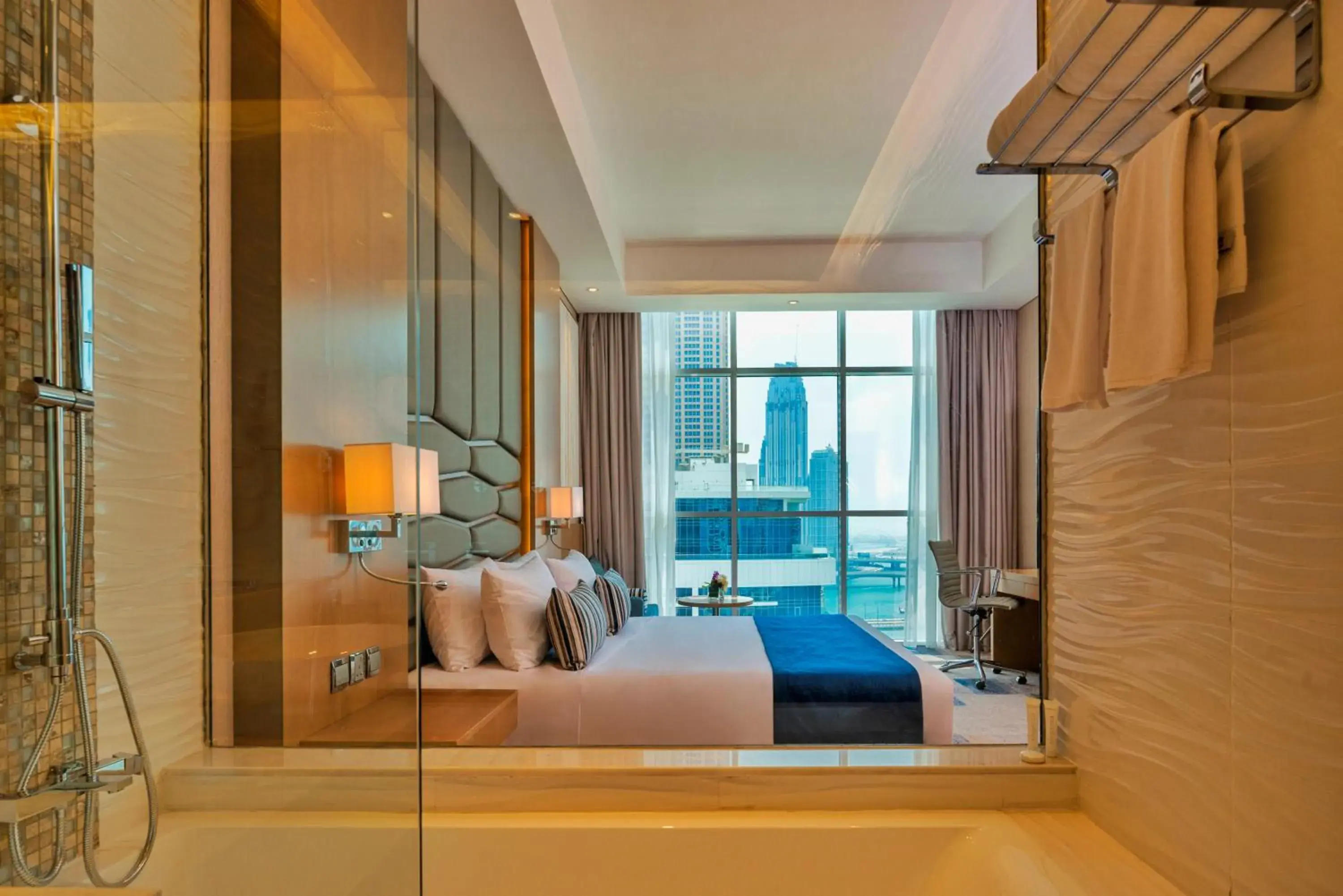 Deluxe Room Partial Canal View with free access to Hotel's private beach at Palm - Jumeirah in Canal Central Hotel Business Bay Deluxe Room Partial Canal View with free access to Hotel's private beach at Palm - Jumeirah in Canal Central Hotel Business Bay