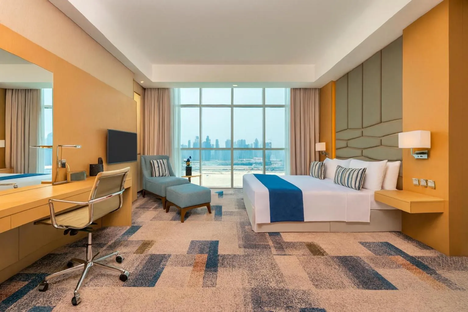 Bedroom, Bed in Canal Central Hotel Business Bay