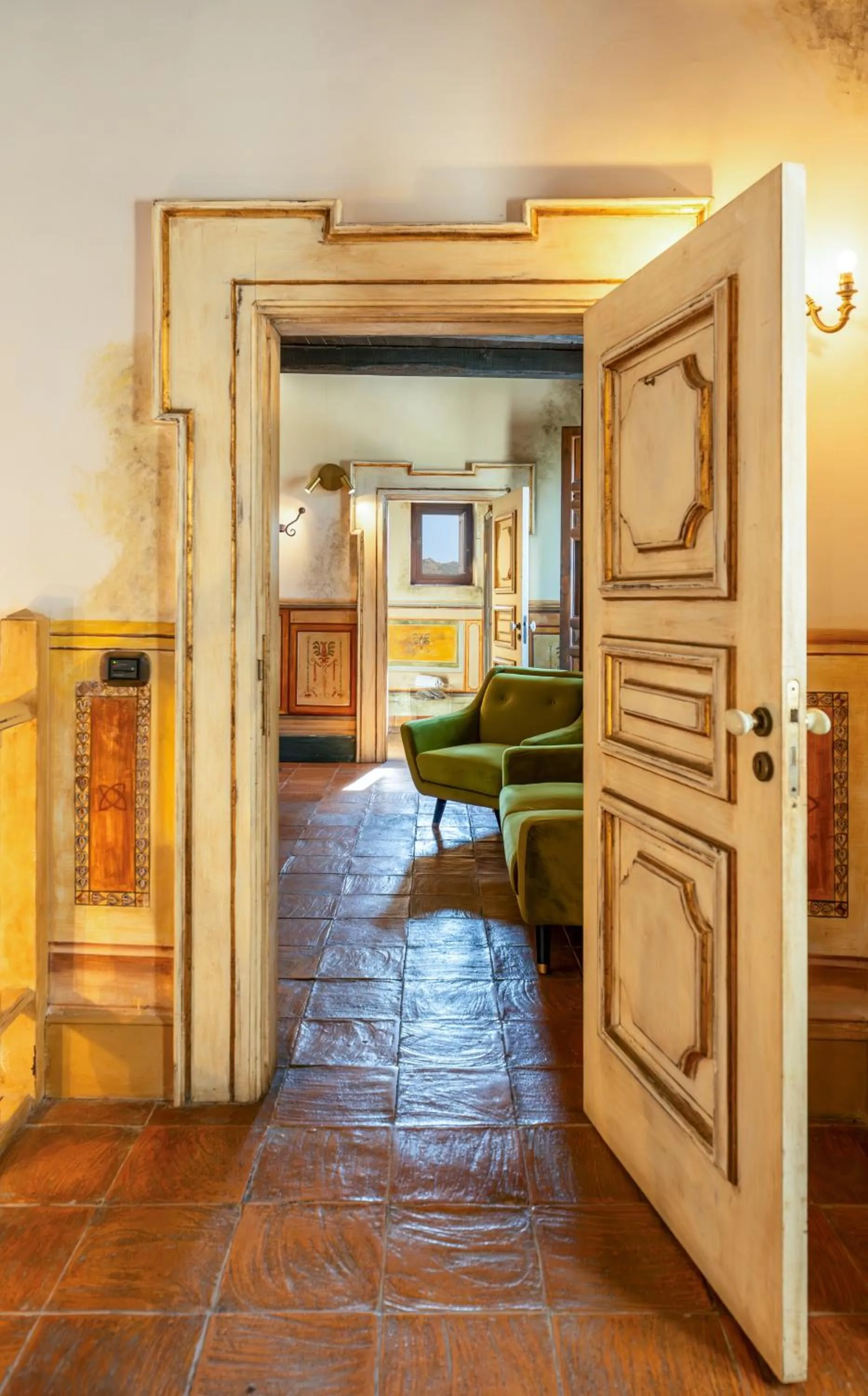 Seating area in Castello di Limatola