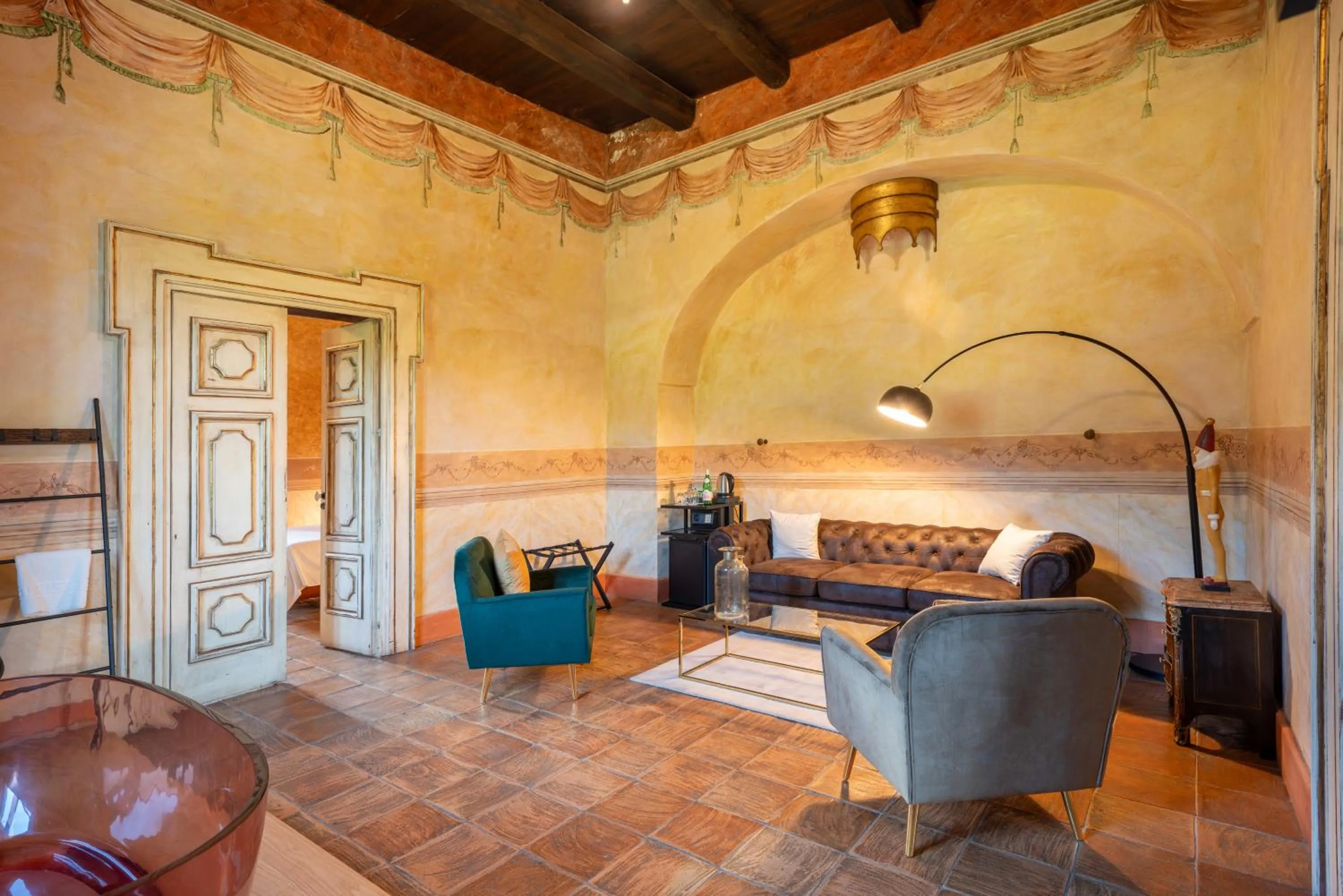 Seating area in Castello di Limatola