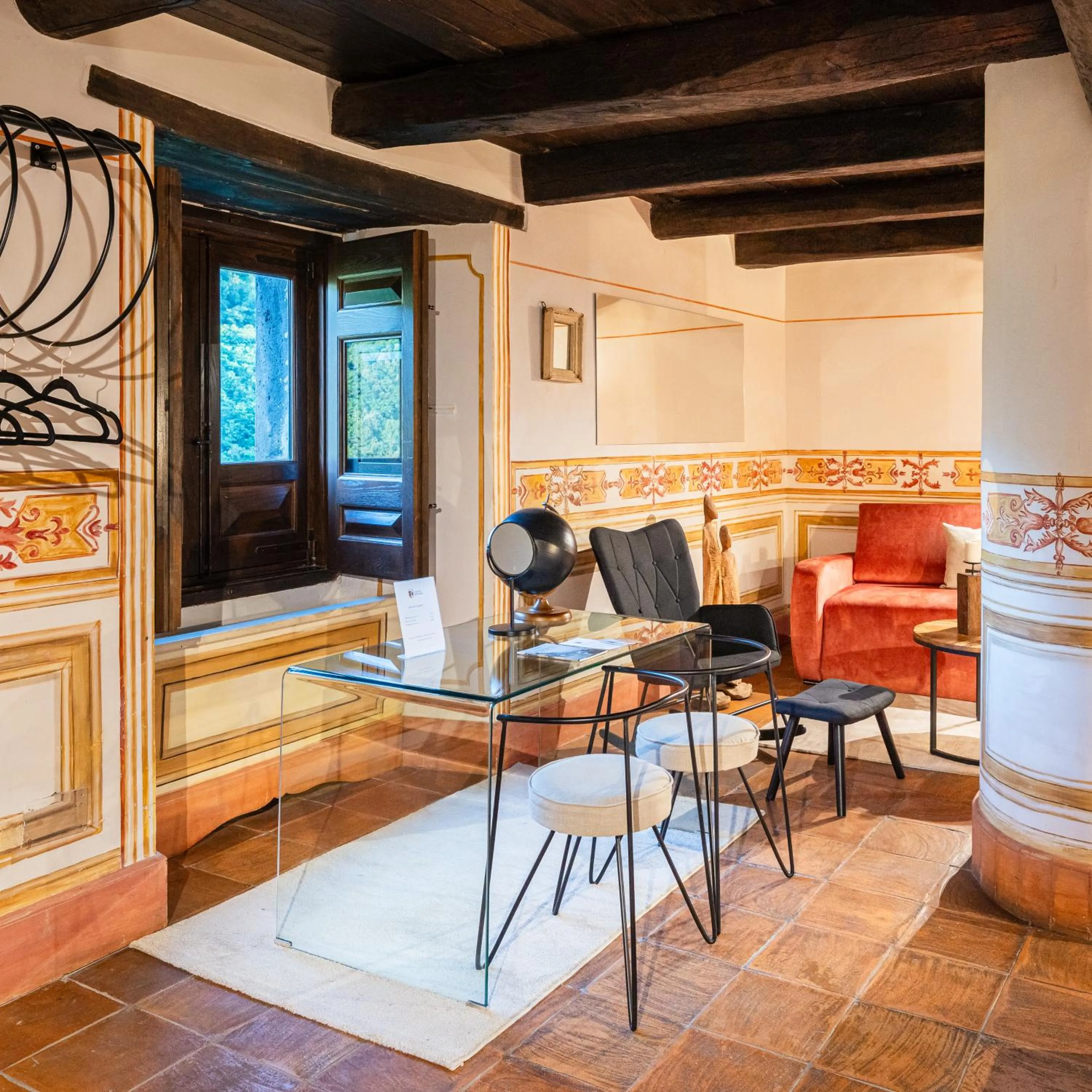 Seating area in Castello di Limatola